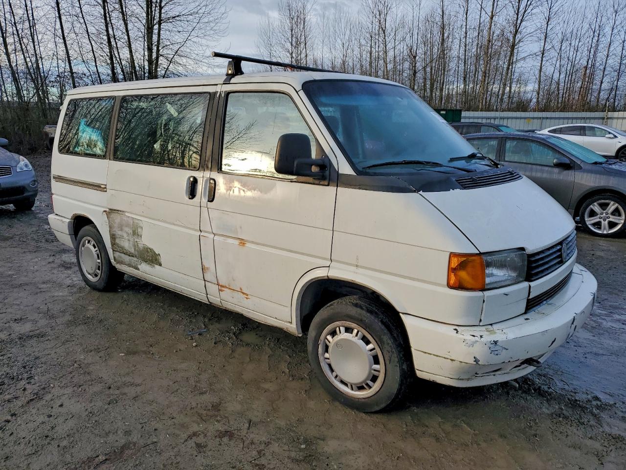 1993 Volkswagen Eurovan Gl White vin: WV2KC0709PH010769