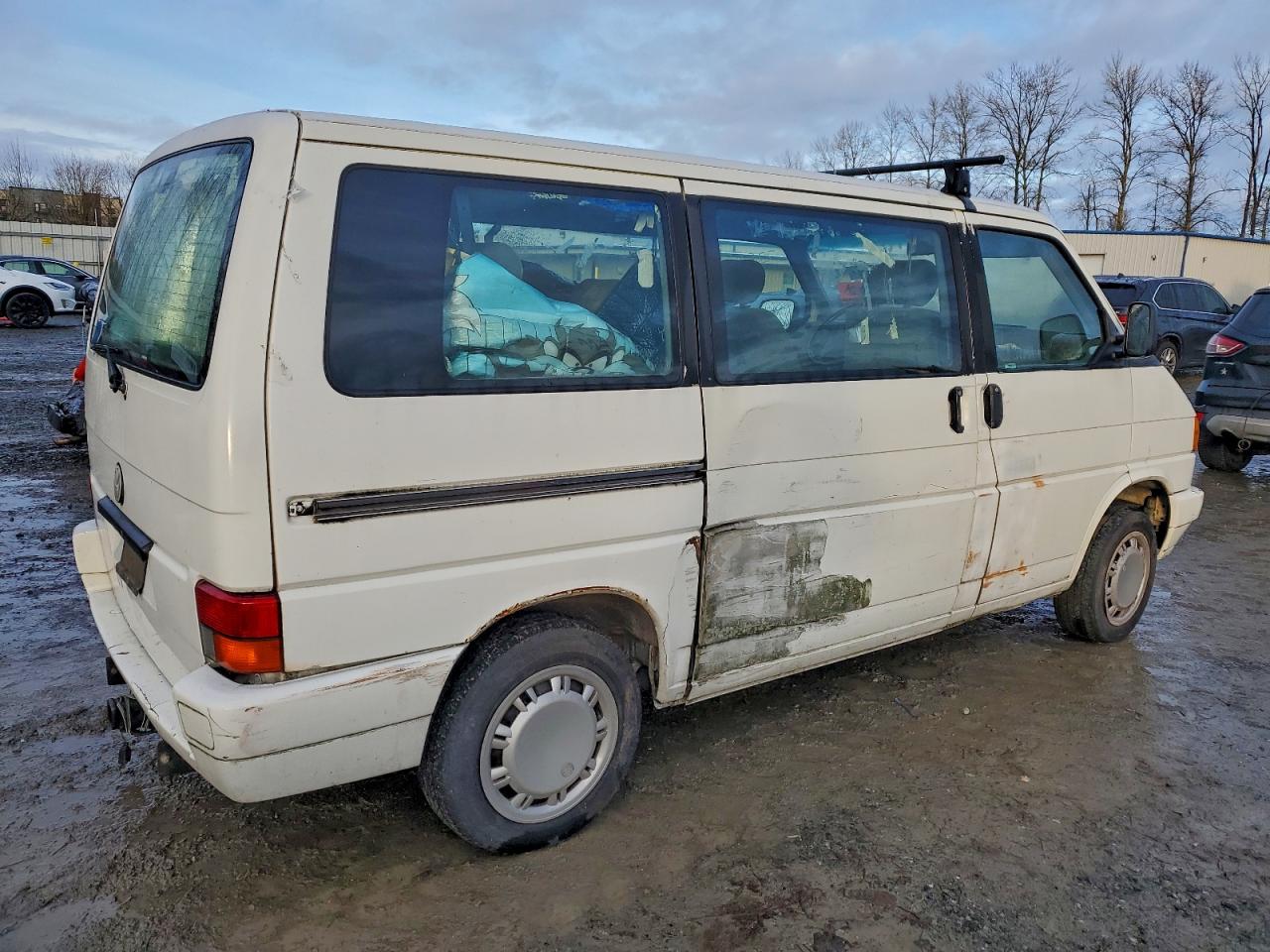1993 Volkswagen Eurovan Gl White vin: WV2KC0709PH010769