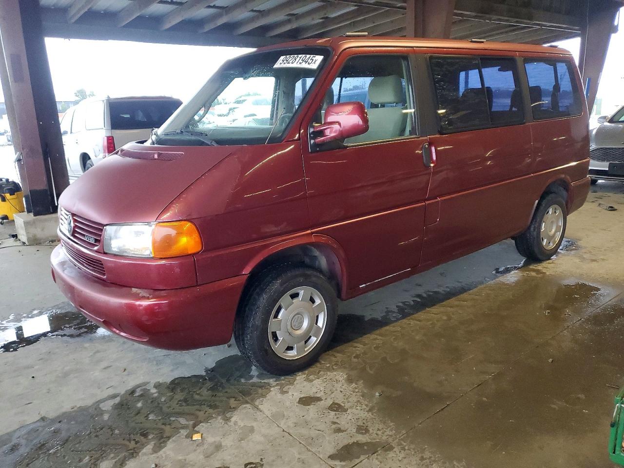 1999 Volkswagen Eurovan Gls Красный vin: WV2KH2704XH140312