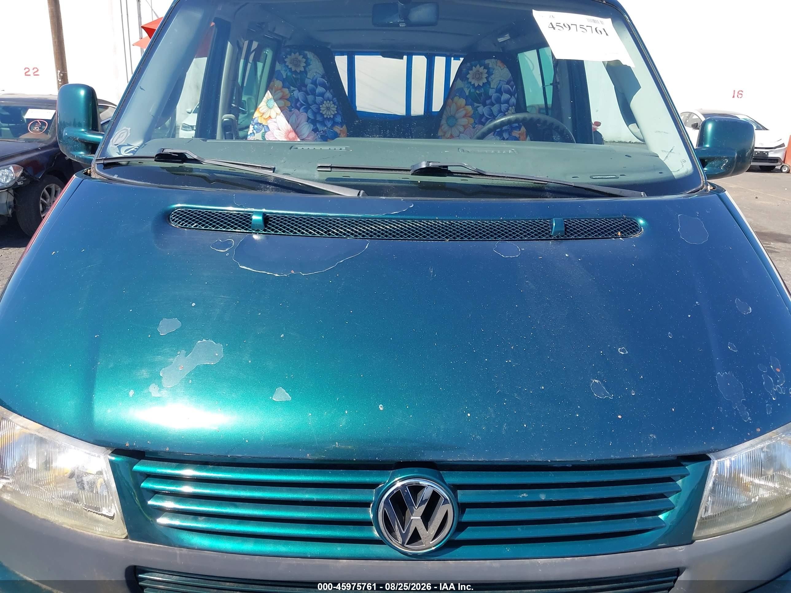 2003 Volkswagen Eurovan Mv Зеленый vin: WV2MB47033H043943