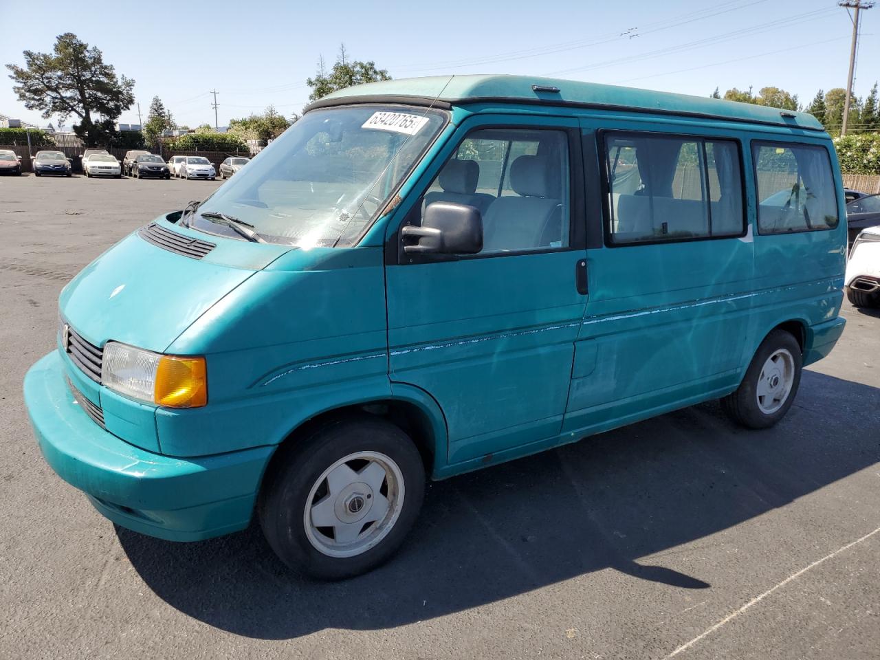 1993 Volkswagen Eurovan Mv Green vin: WV2MD0700PH093580