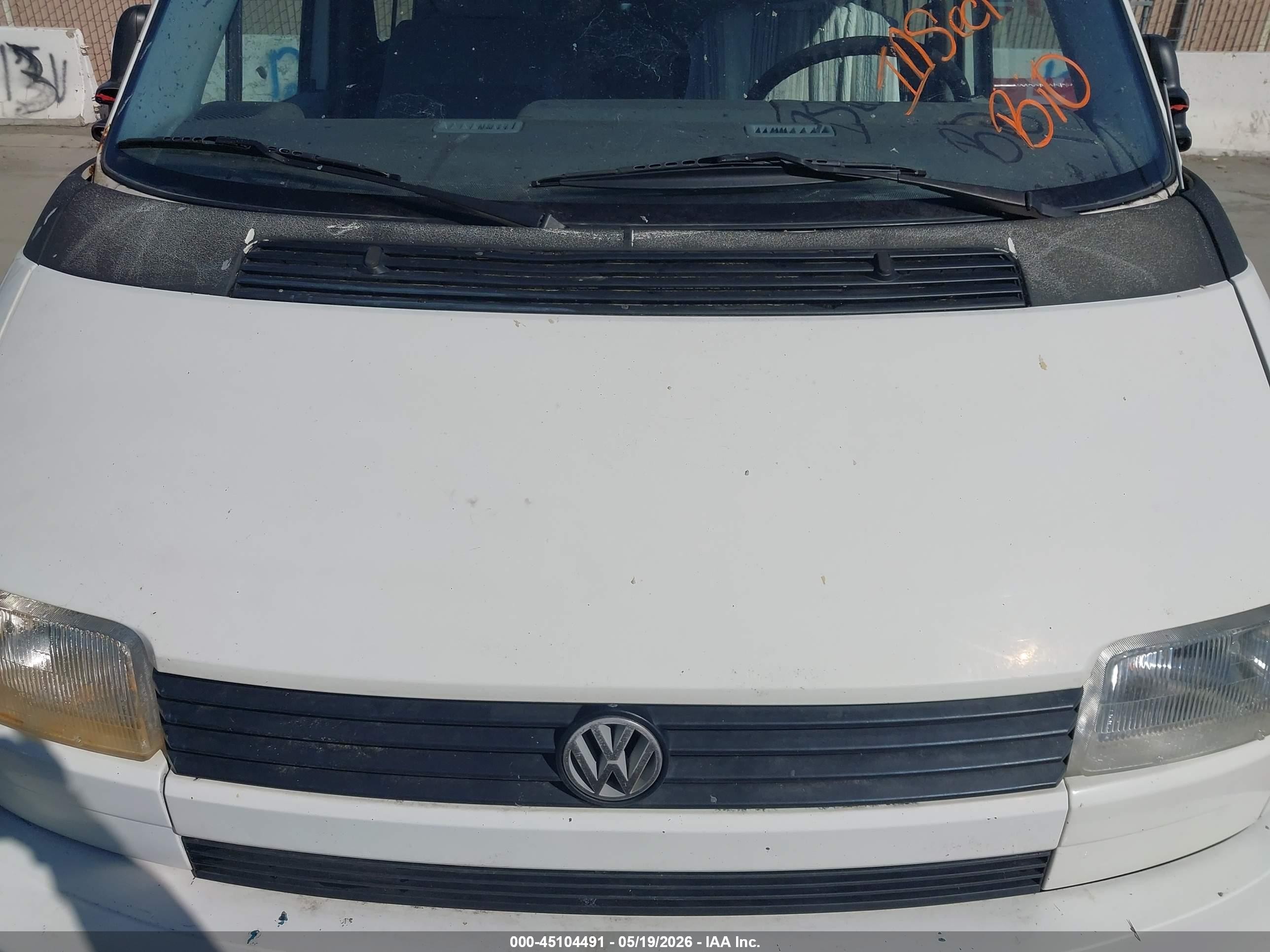 1993 Volkswagen Eurovan Mv Белый vin: WV2MD0705PH033374