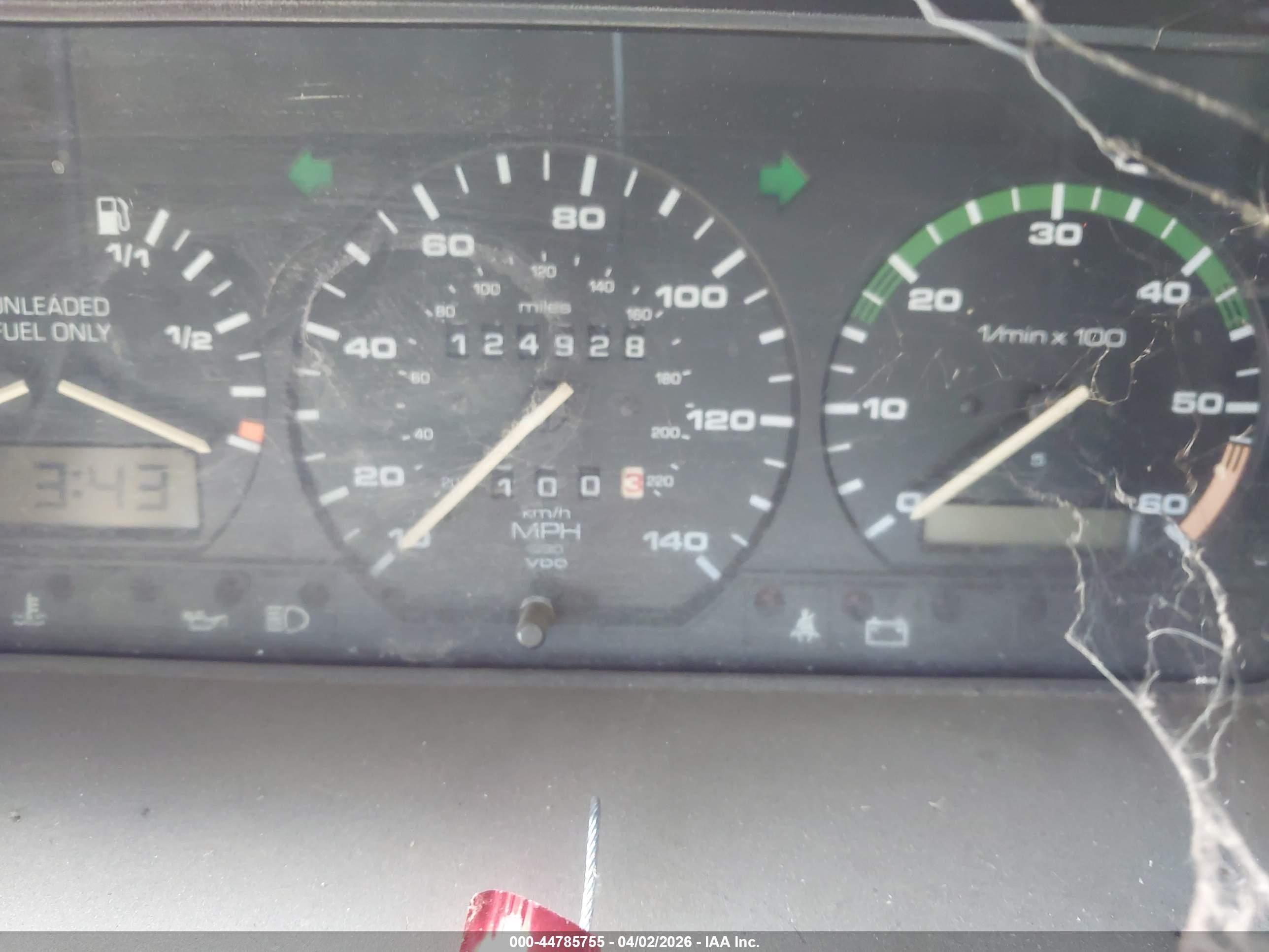 1993 Volkswagen Eurovan Mv Blue vin: WV2MD0707PH031576