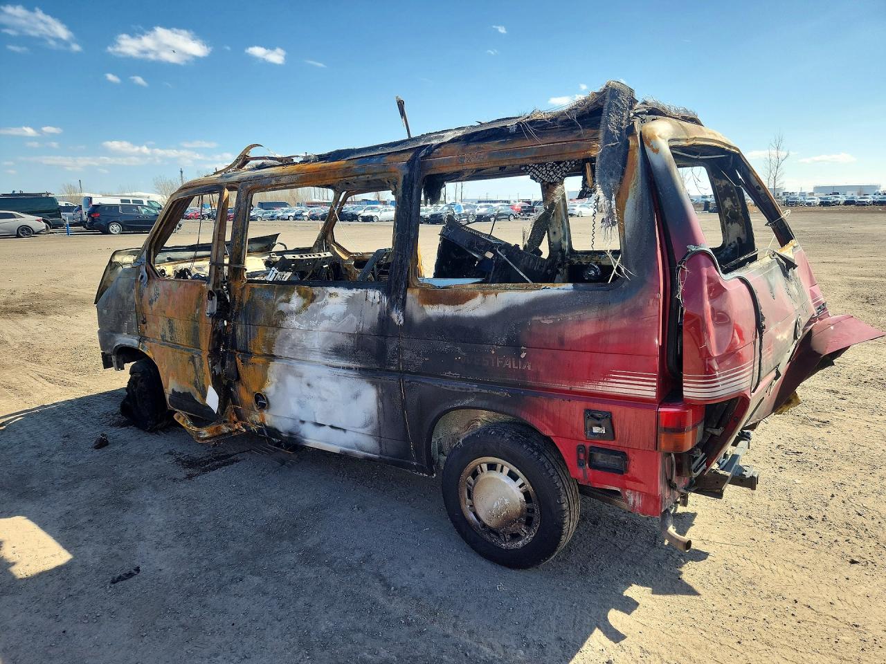 1992 Volkswagen Eurovan Cv Camper Пожар vin: WV2PC070XNH079117