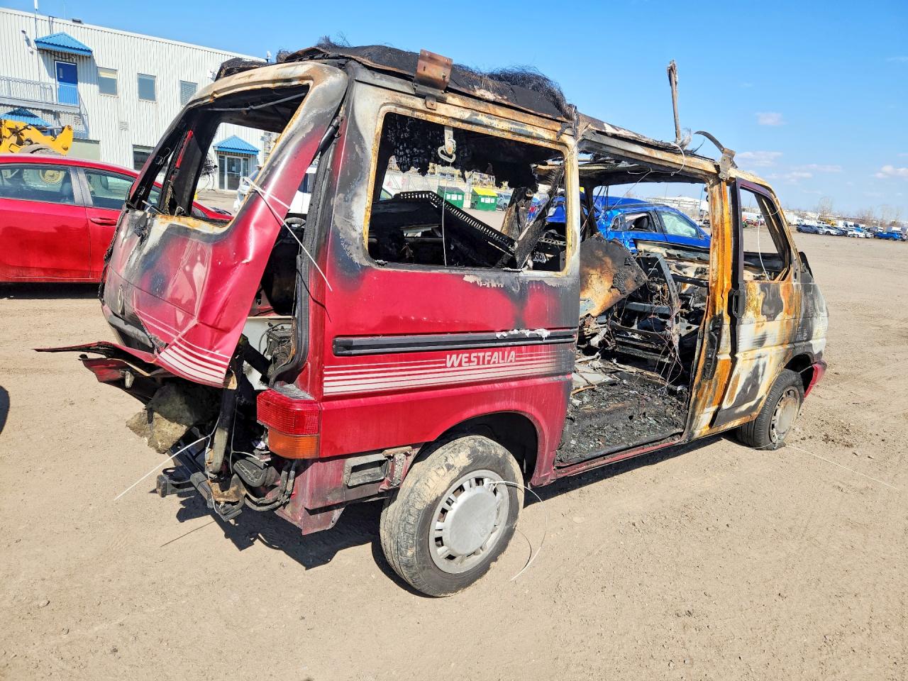 1992 Volkswagen Eurovan Cv Camper Пожар vin: WV2PC070XNH079117