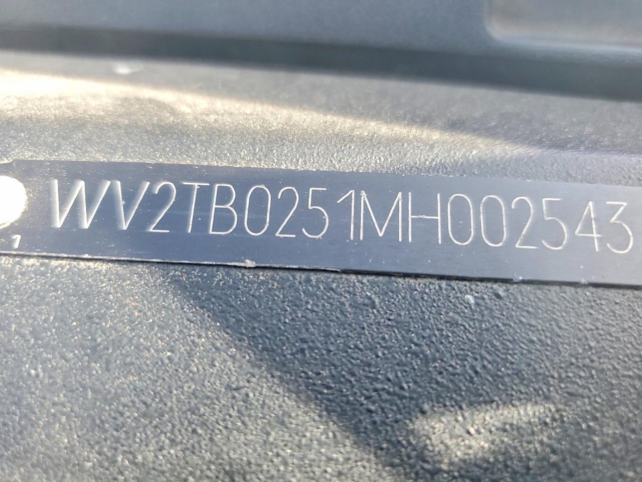 1991 Volkswagen Vanagon Multivan White vin: WV2TB0251MH002543