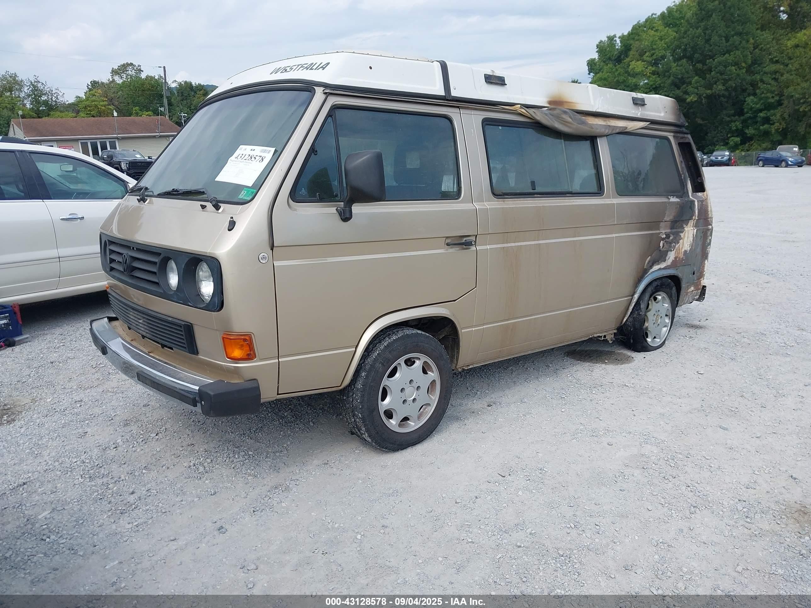 1985 Volkswagen Vanagon Kombi Gold vin: WV2XB0254FH087429