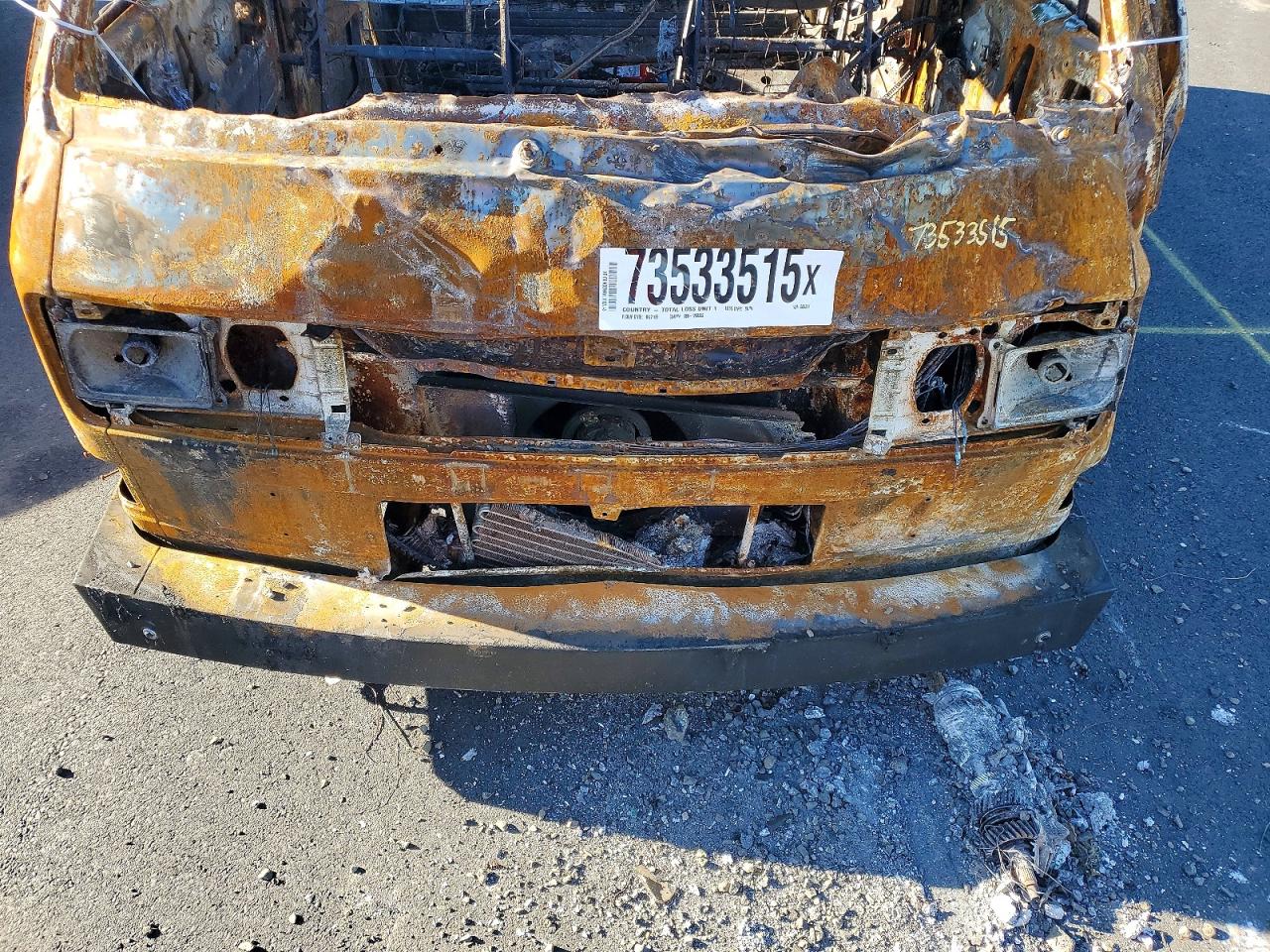 1991 Volkswagen Vanagon Bus Burn vin: WV2YB0256MG000217