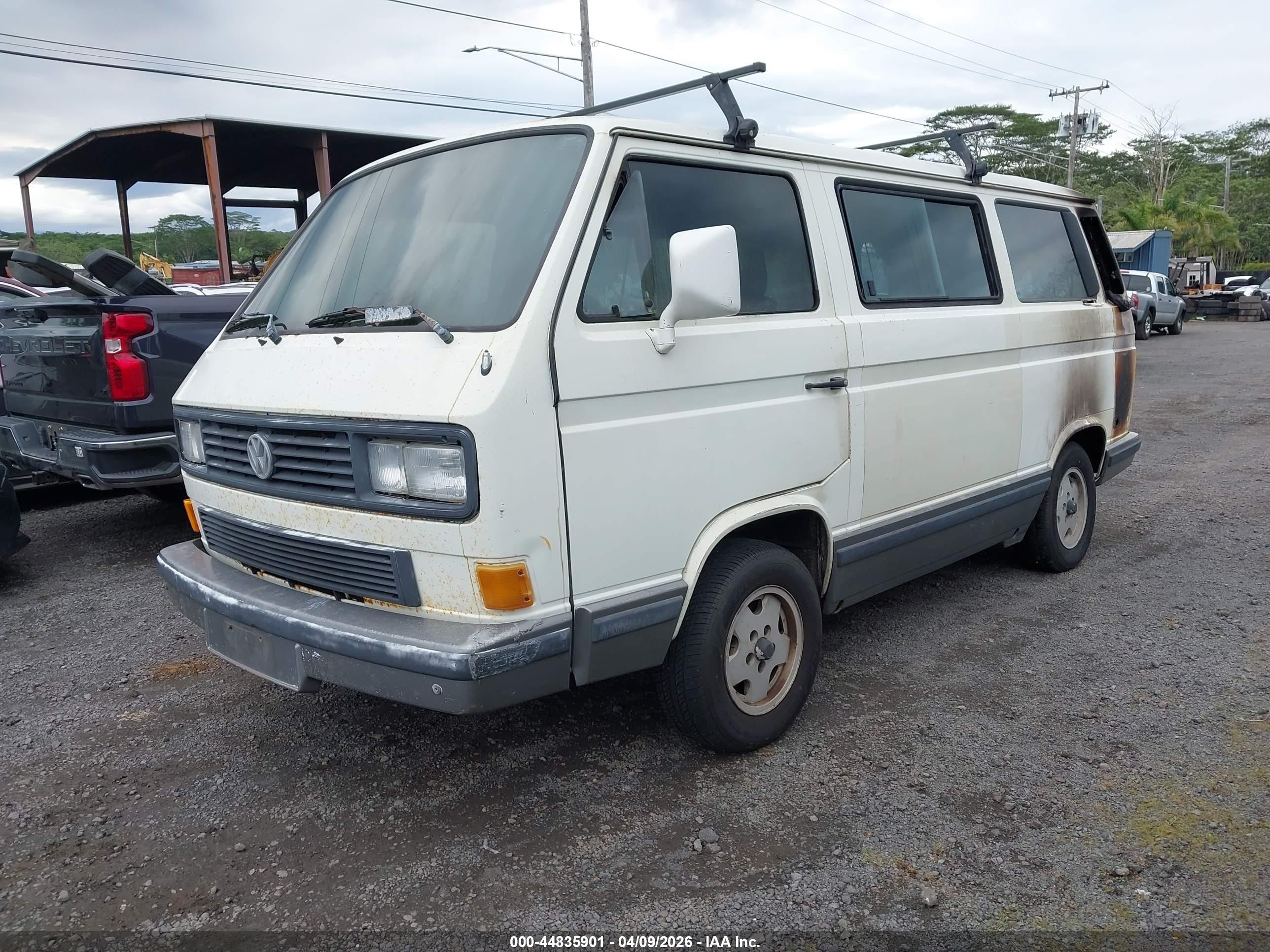 1990 Volkswagen Vanagon Bus White vin: WV2YB0258LG104416