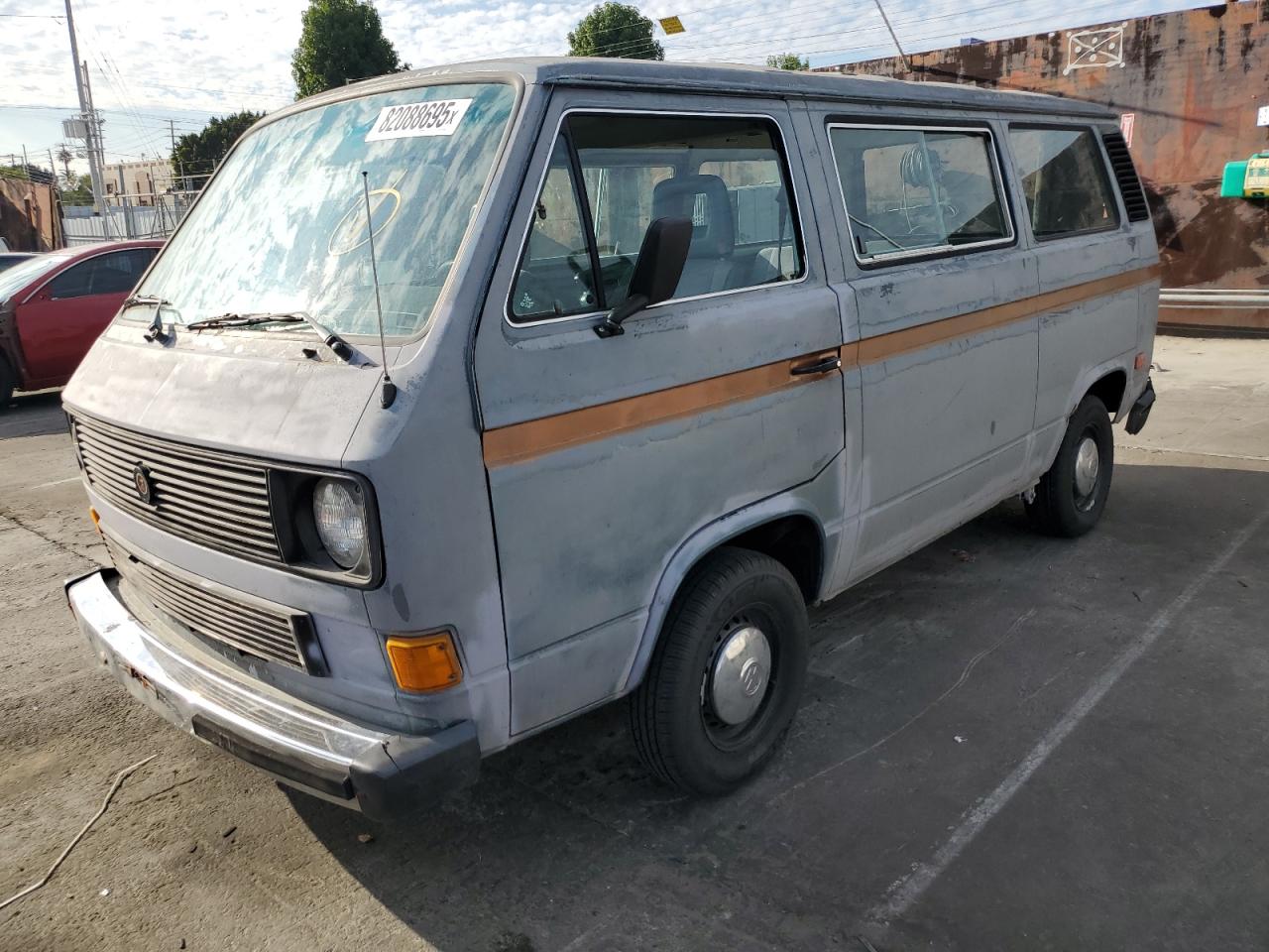 1985 Volkswagen Vanagon Bus Blue vin: WV2YB025XFH083048