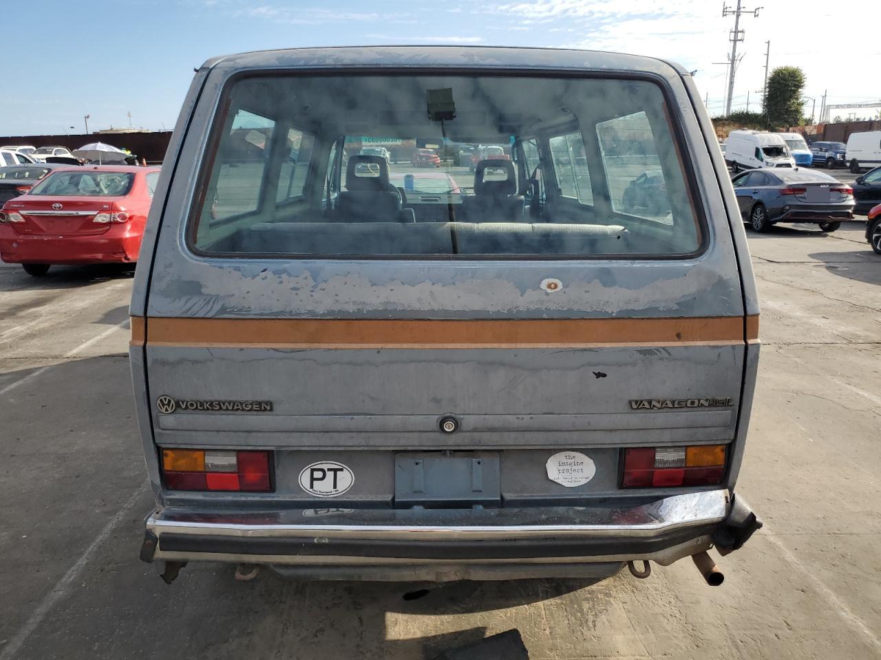 1985 Volkswagen Vanagon Bus Blue vin: WV2YB025XFH083048