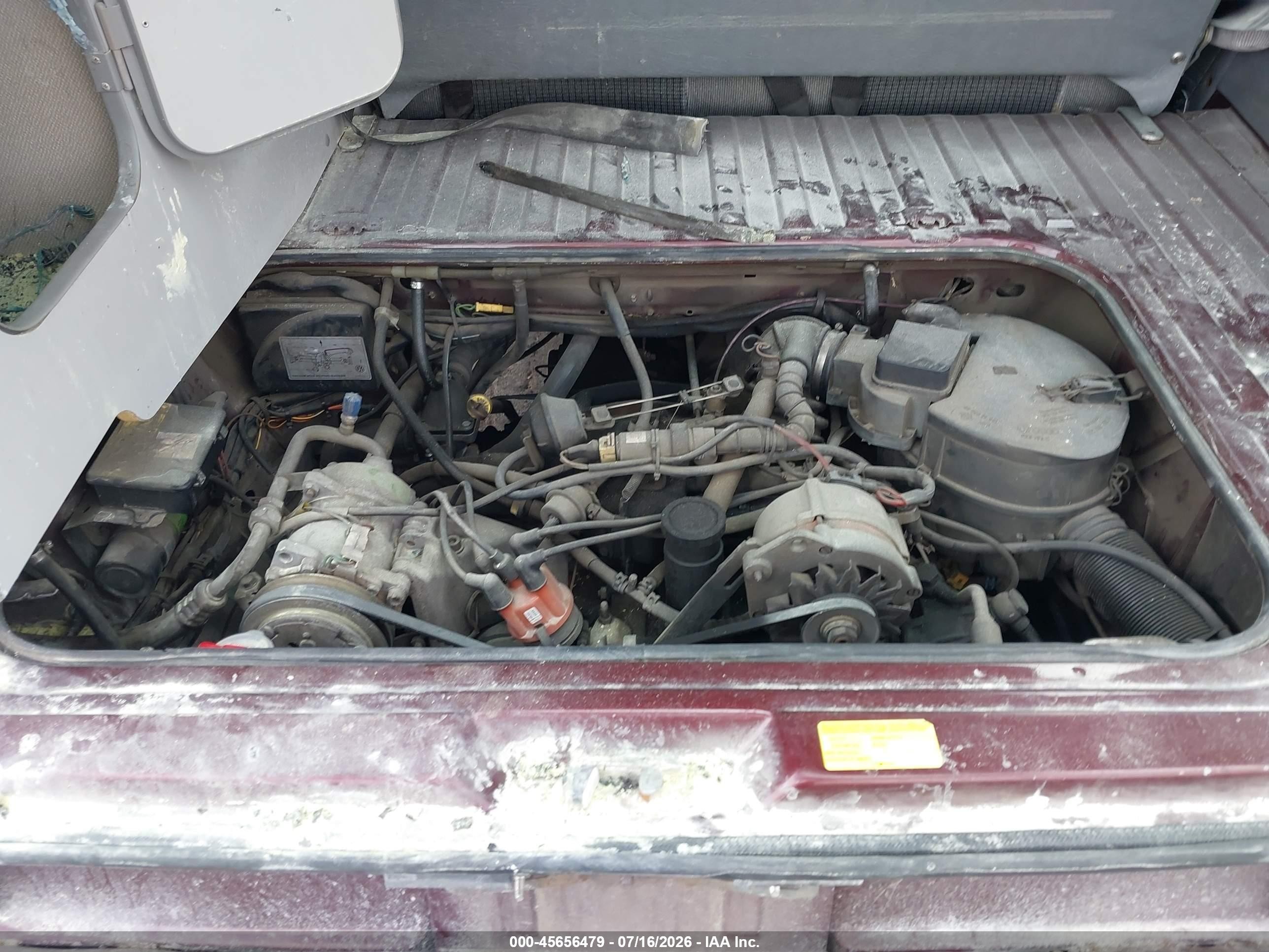 1991 Volkswagen Vanagon Campmobile Бордовый vin: WV2ZB0259MG006808