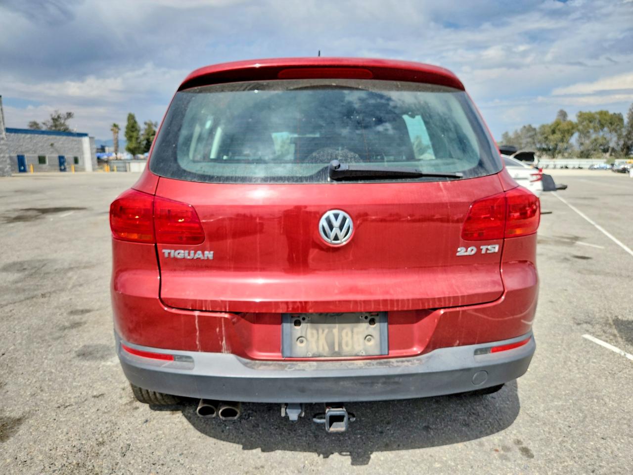 2013 Volkswagen Tiguan S Бордовый vin: WVGAV3AX0DW090431