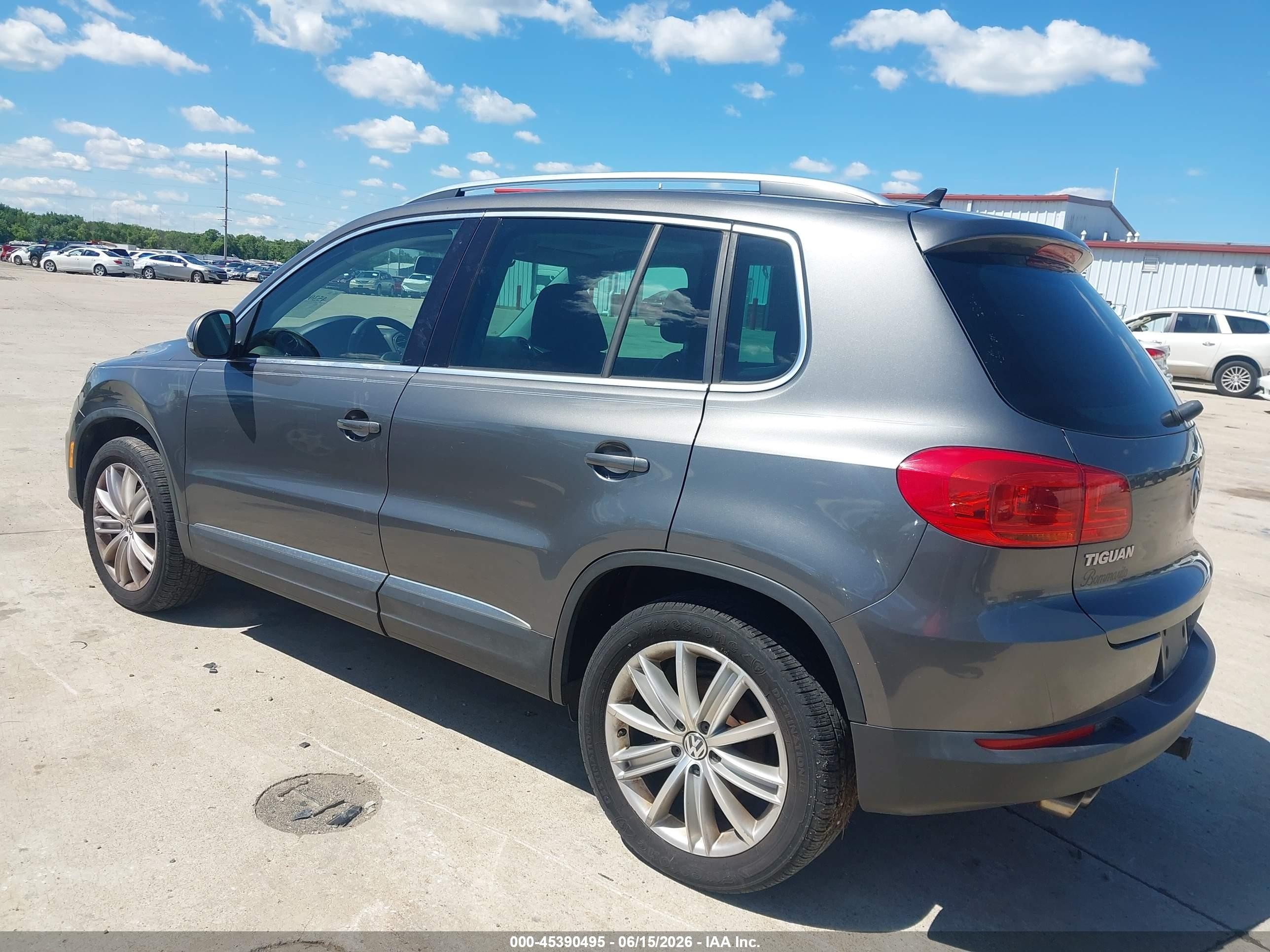 2013 Volkswagen Tiguan Se Gray vin: WVGAV3AX0DW580979