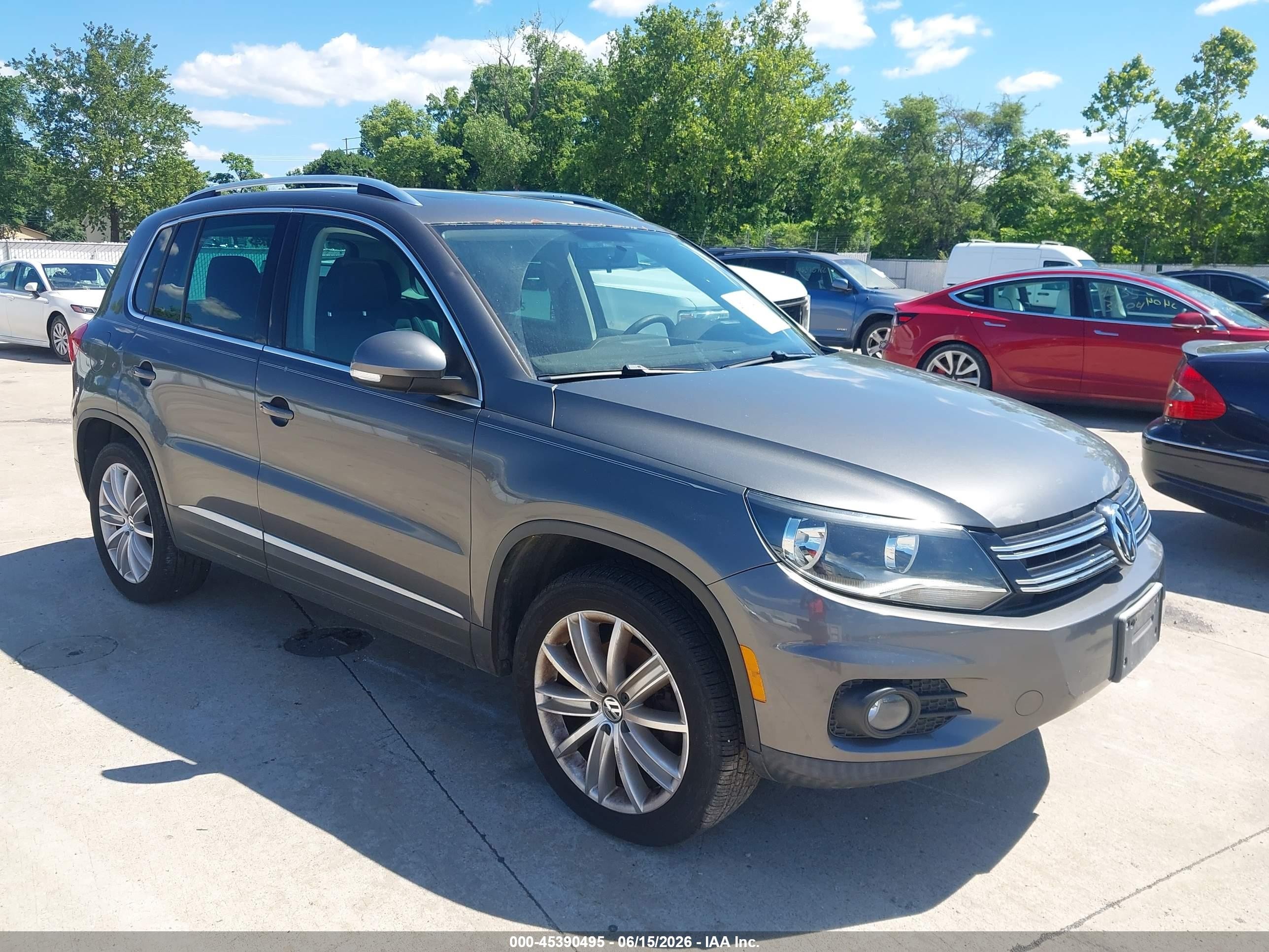 2013 Volkswagen Tiguan Se Gray vin: WVGAV3AX0DW580979