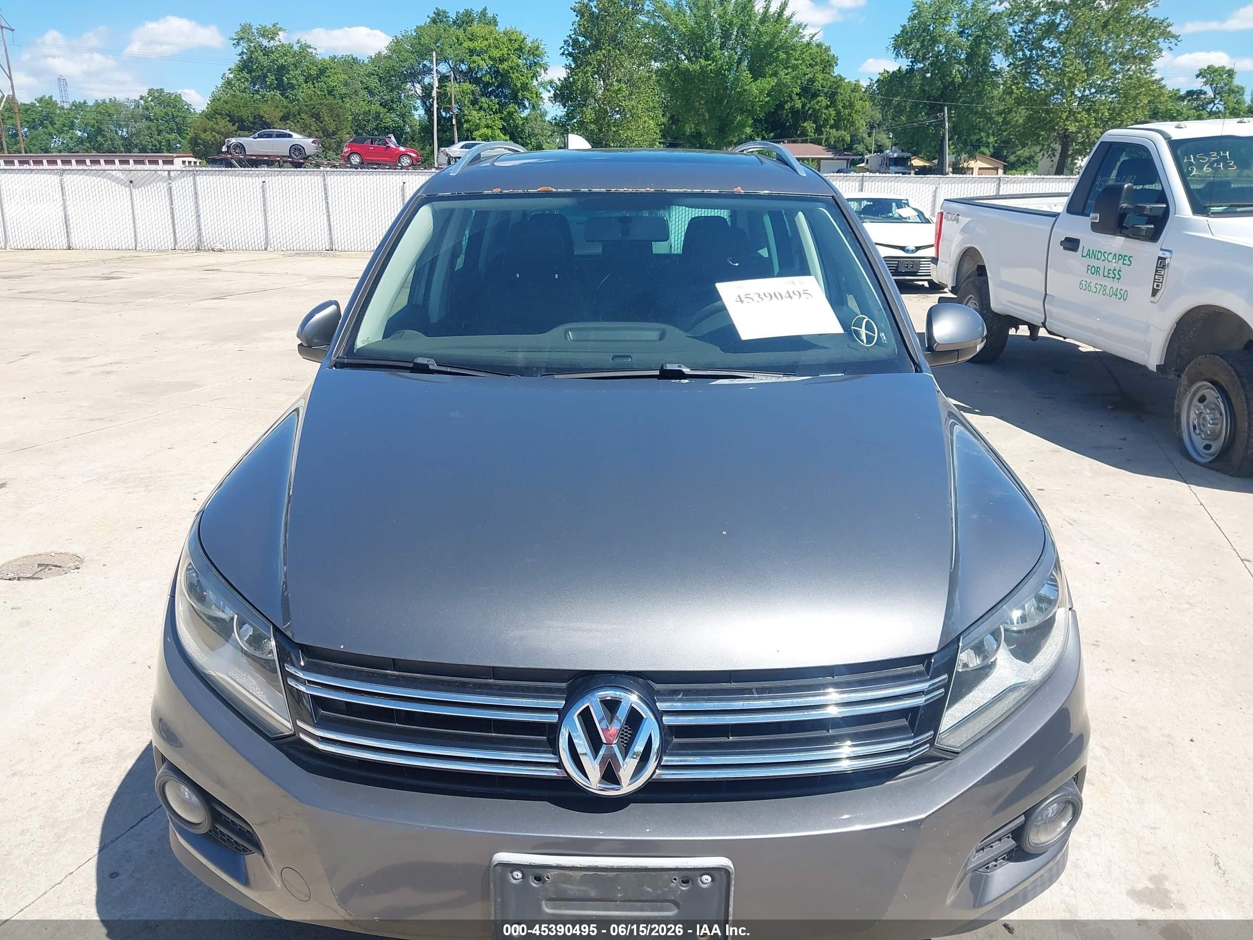 2013 Volkswagen Tiguan Se Gray vin: WVGAV3AX0DW580979