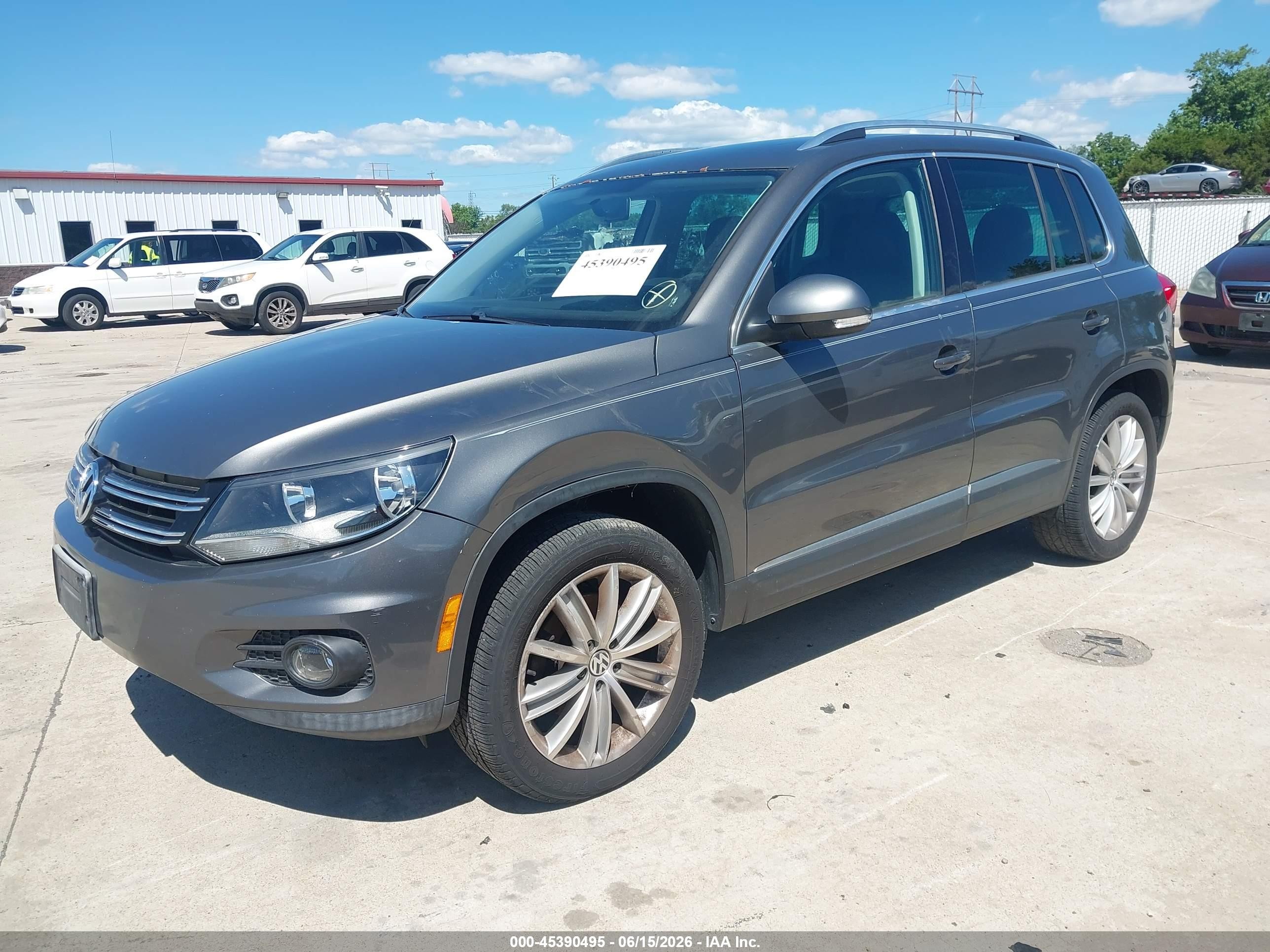 2013 Volkswagen Tiguan Se Gray vin: WVGAV3AX0DW580979