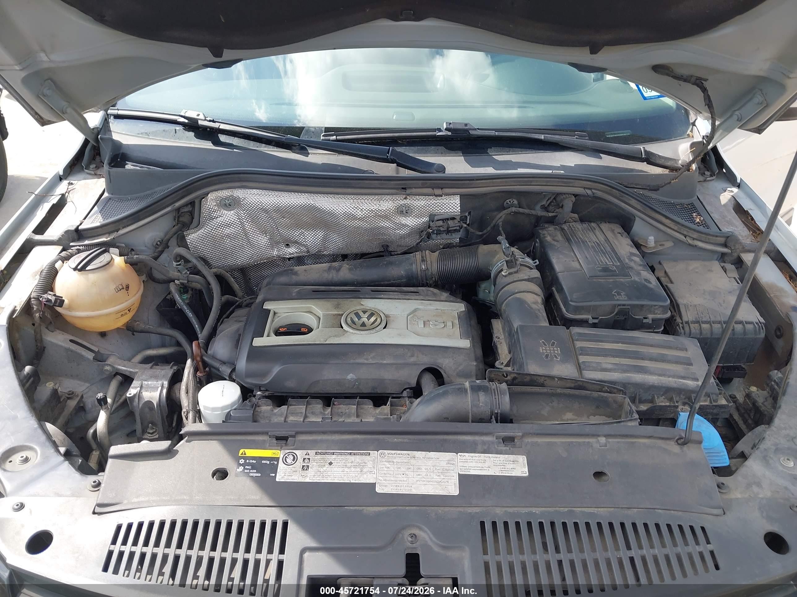 2013 Volkswagen Tiguan Se Silver vin: WVGAV3AX0DW596146