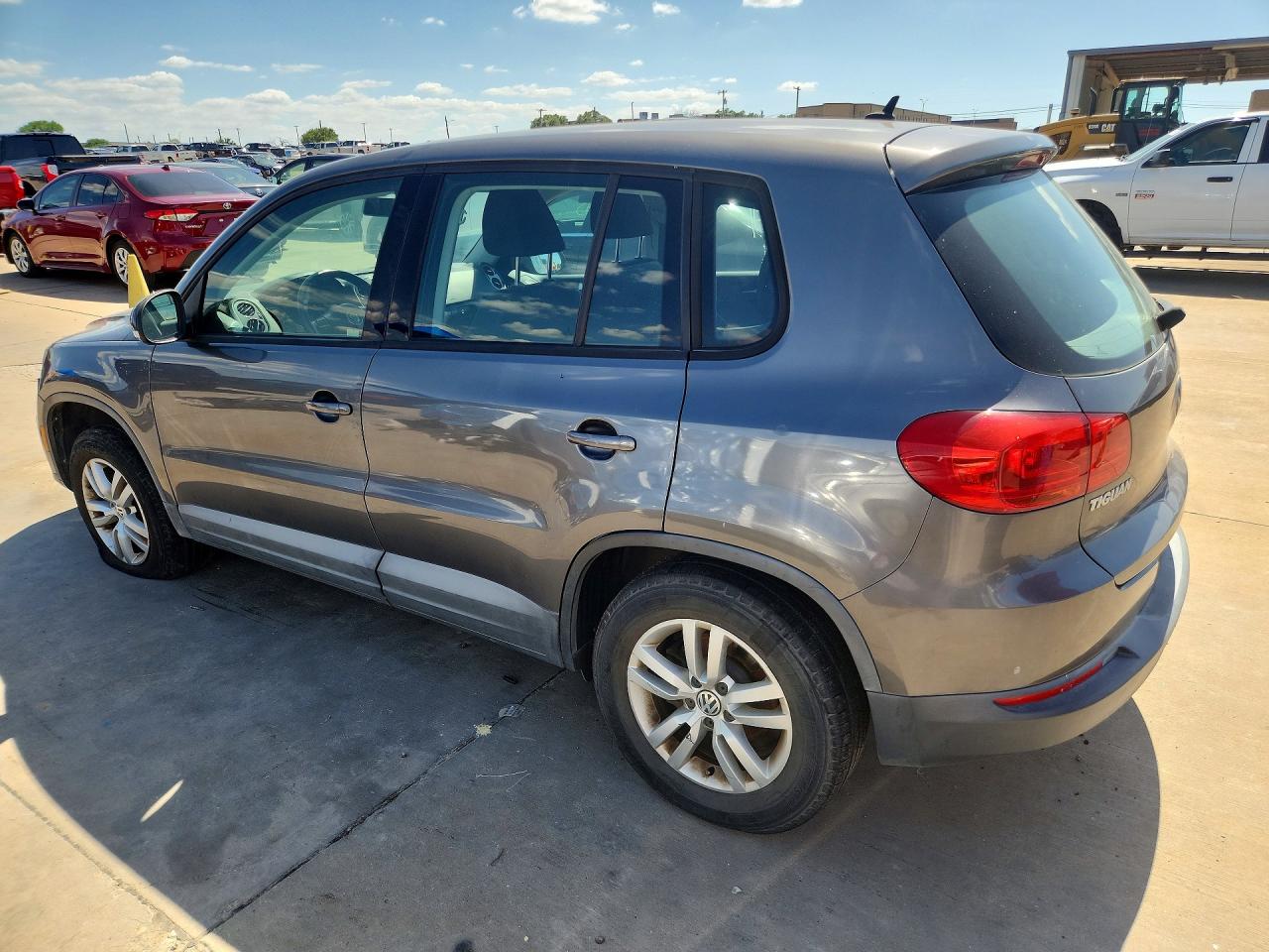2014 Volkswagen Tiguan S Gray vin: WVGAV3AX0EW550186