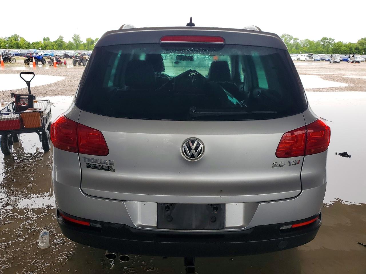 2014 Volkswagen Tiguan S/se/sel/r-line Silver vin: WVGAV3AX0EW587805