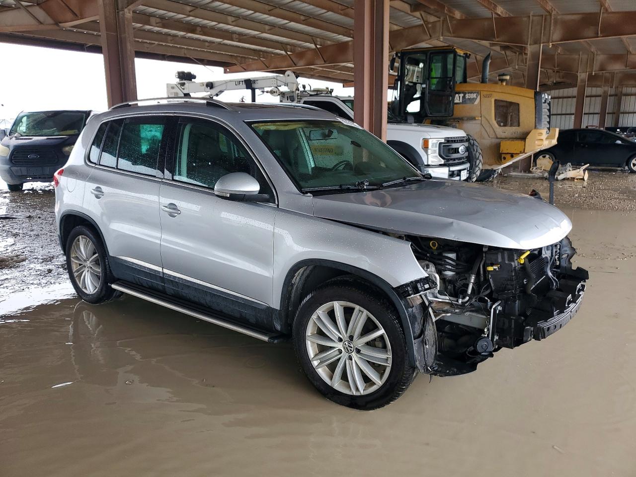 2014 Volkswagen Tiguan S/se/sel/r-line Silver vin: WVGAV3AX0EW587805