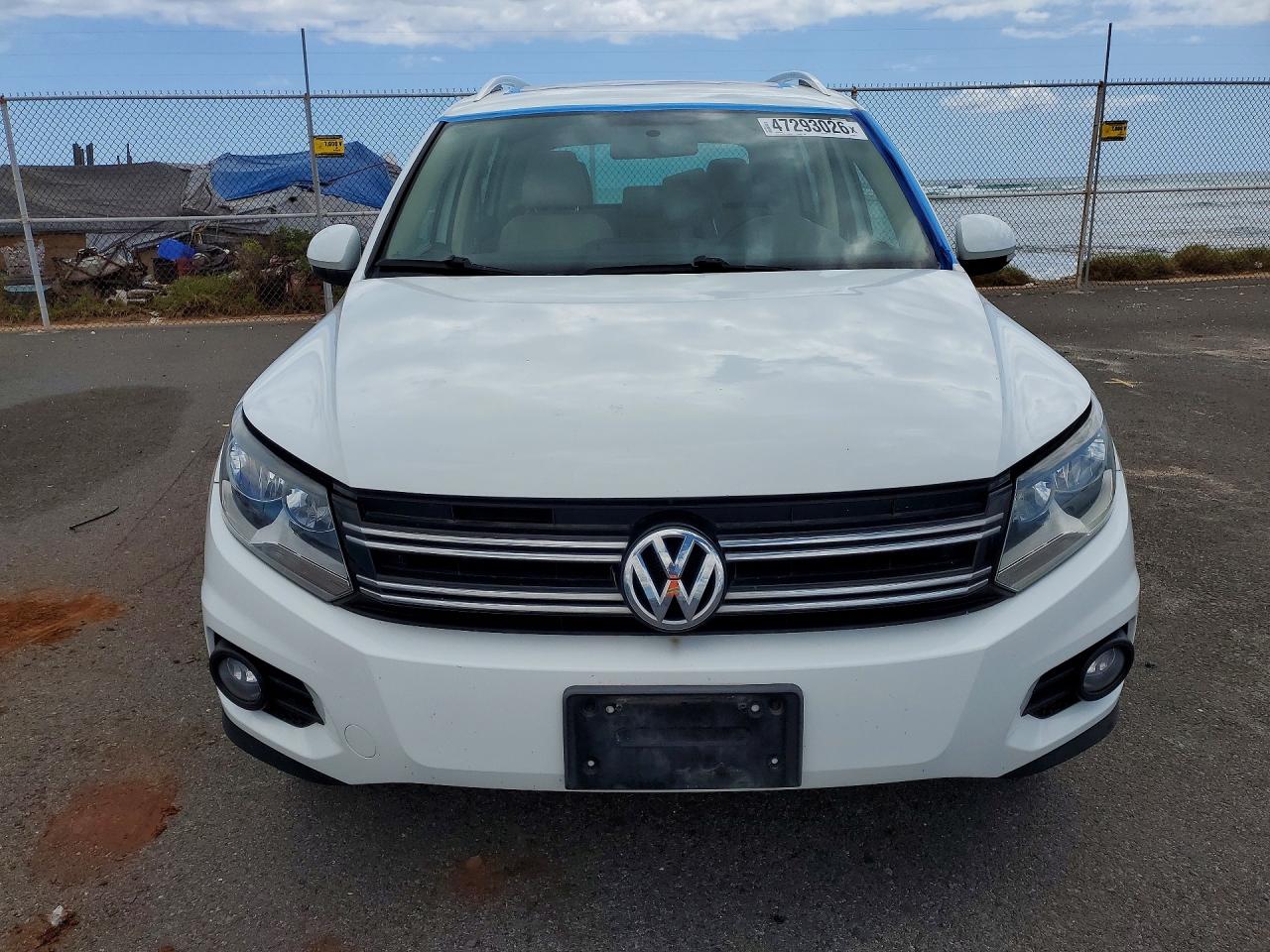 2014 Volkswagen Tiguan S Белый vin: WVGAV3AX0EW600150
