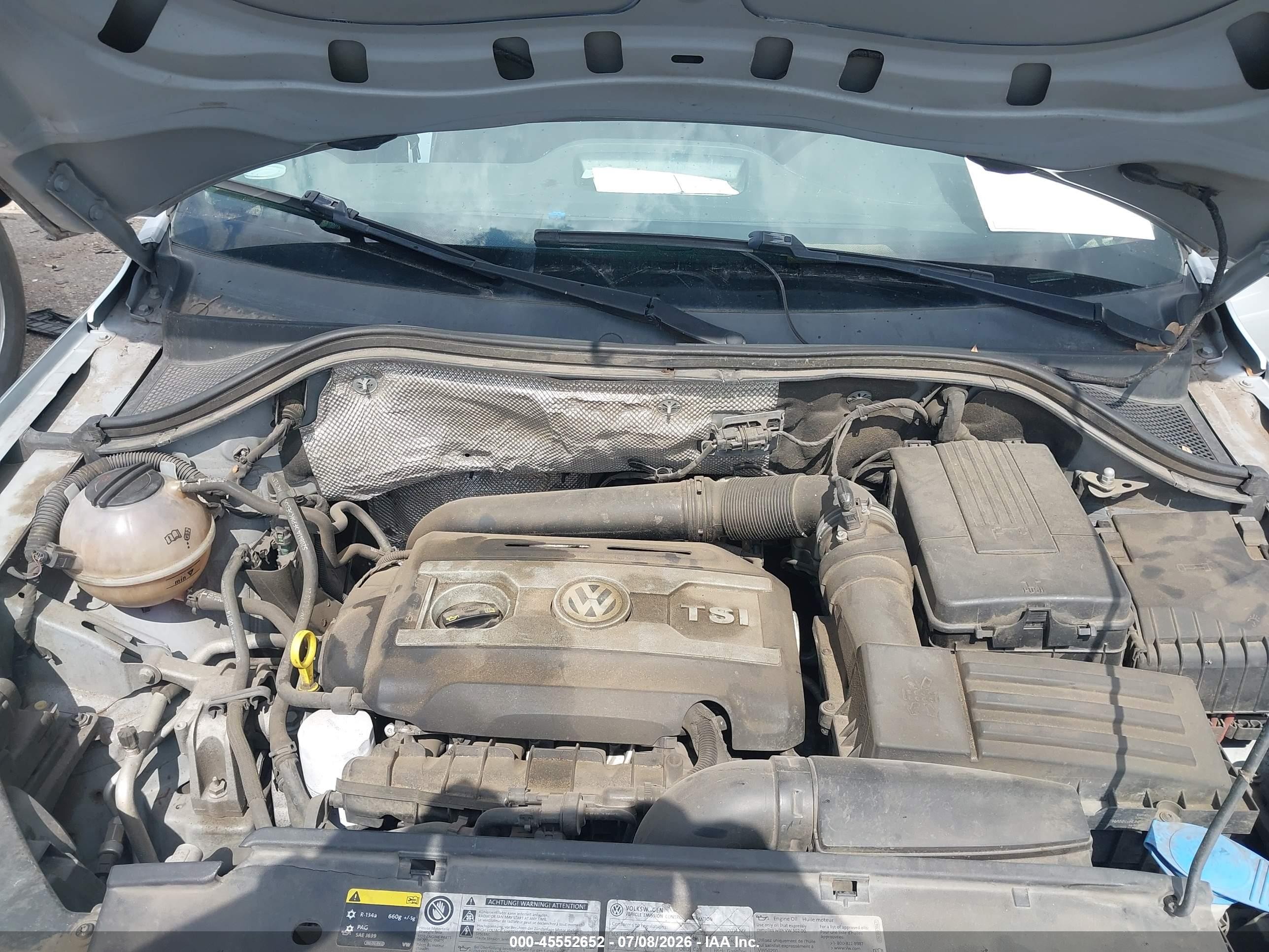 2014 Volkswagen Tiguan S Silver vin: WVGAV3AX0EW602027