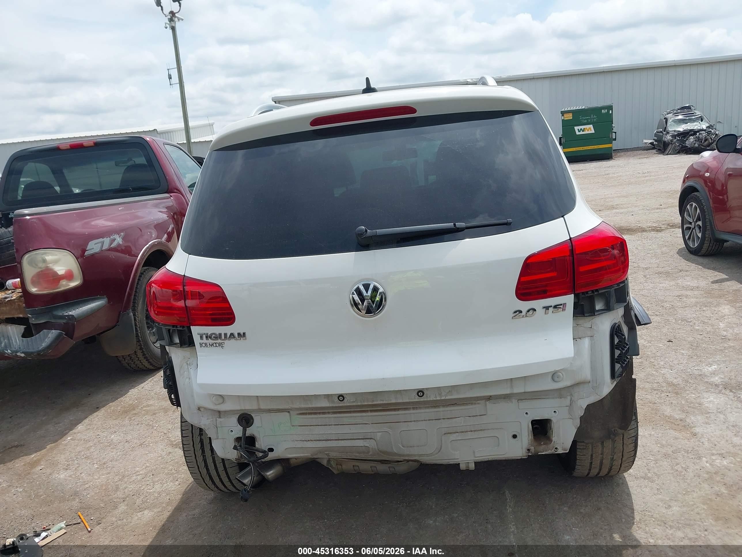2013 Volkswagen Tiguan Sel White vin: WVGAV3AX1DW566427