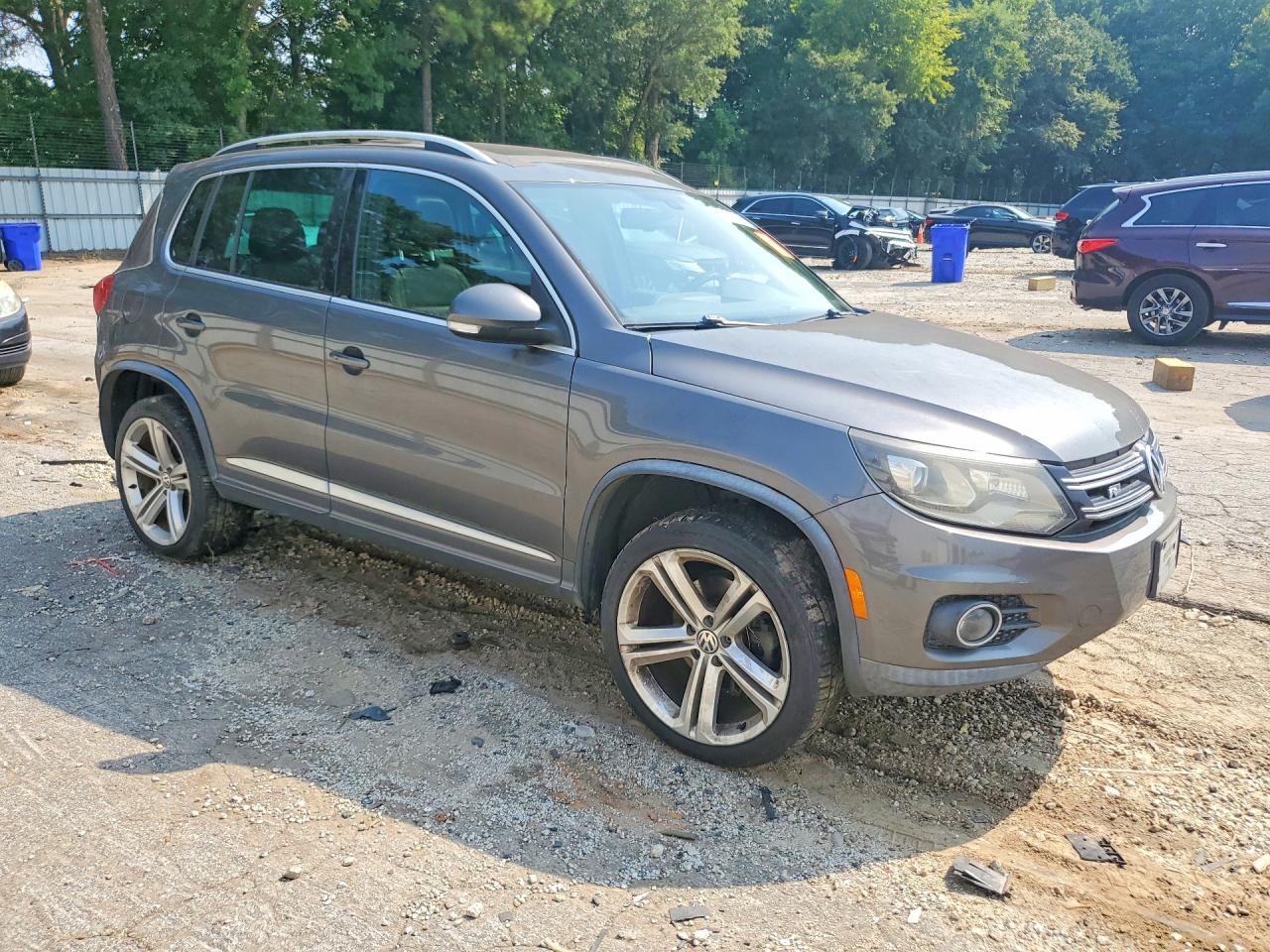 2014 Volkswagen Tiguan S Gray vin: WVGAV3AX1EW042731