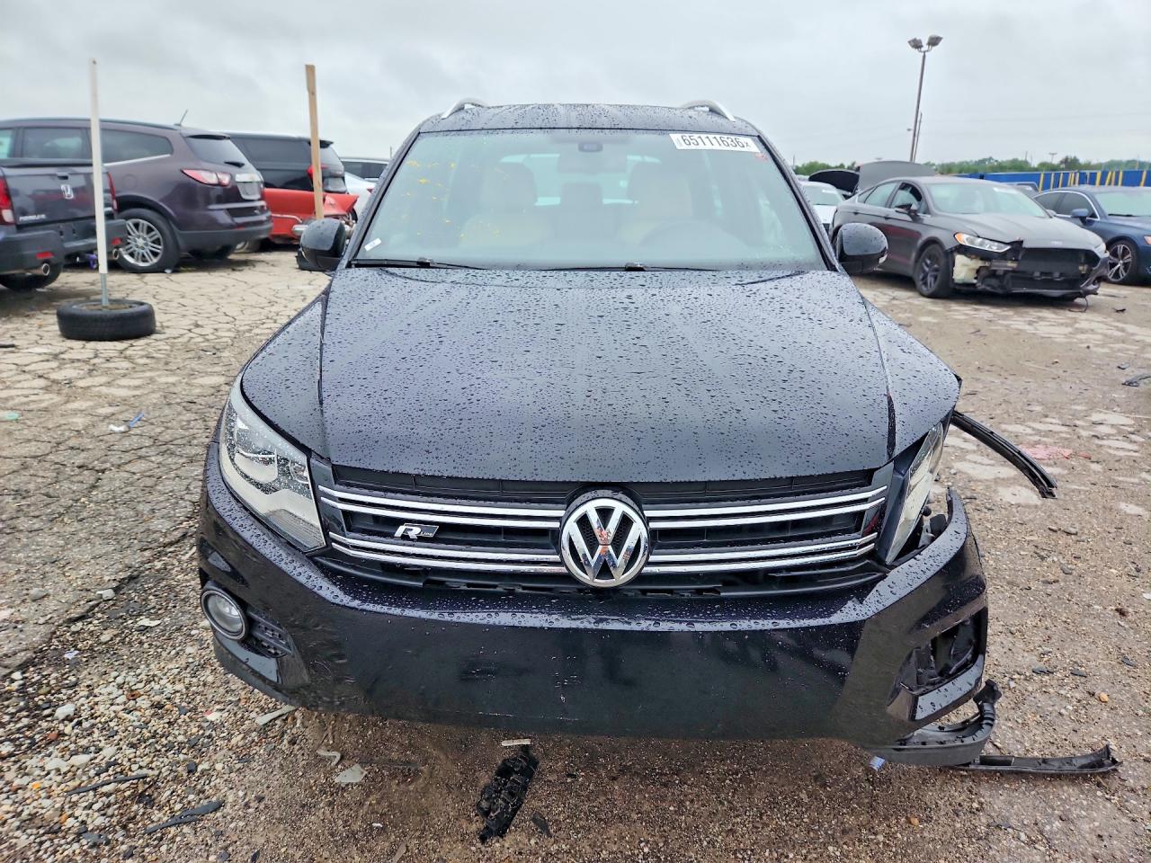 2014 Volkswagen Tiguan S Black vin: WVGAV3AX1EW064549