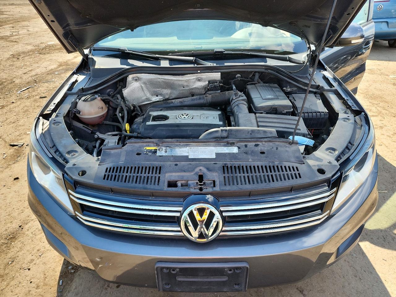 2014 Volkswagen Tiguan S Угольный vin: WVGAV3AX1EW506746
