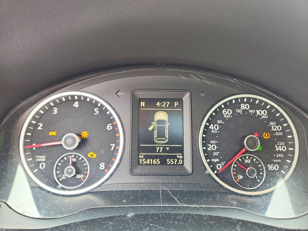 2014 Volkswagen Tiguan S White vin: WVGAV3AX1EW540878