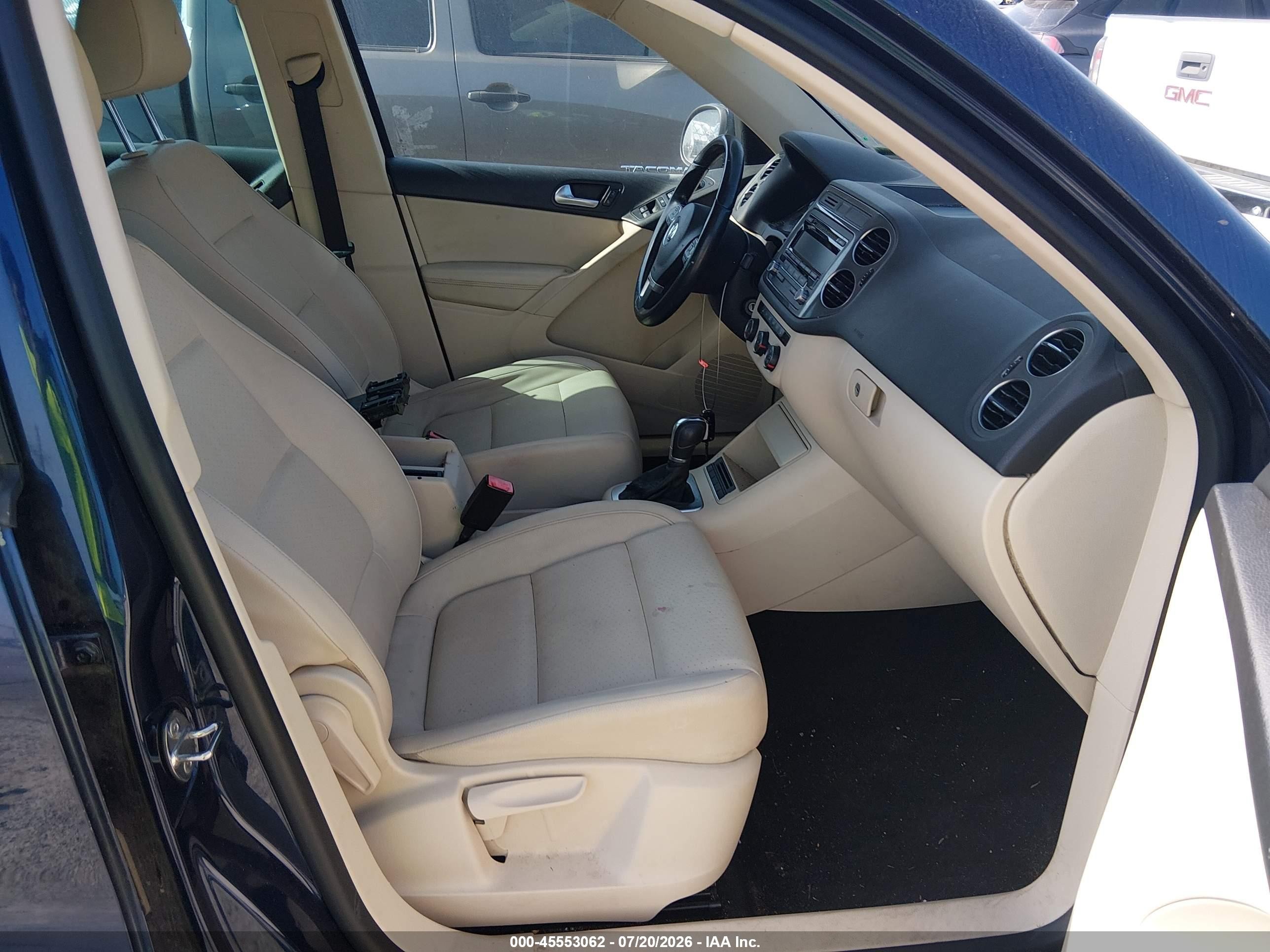 2014 Volkswagen Tiguan Se Black vin: WVGAV3AX1EW587697