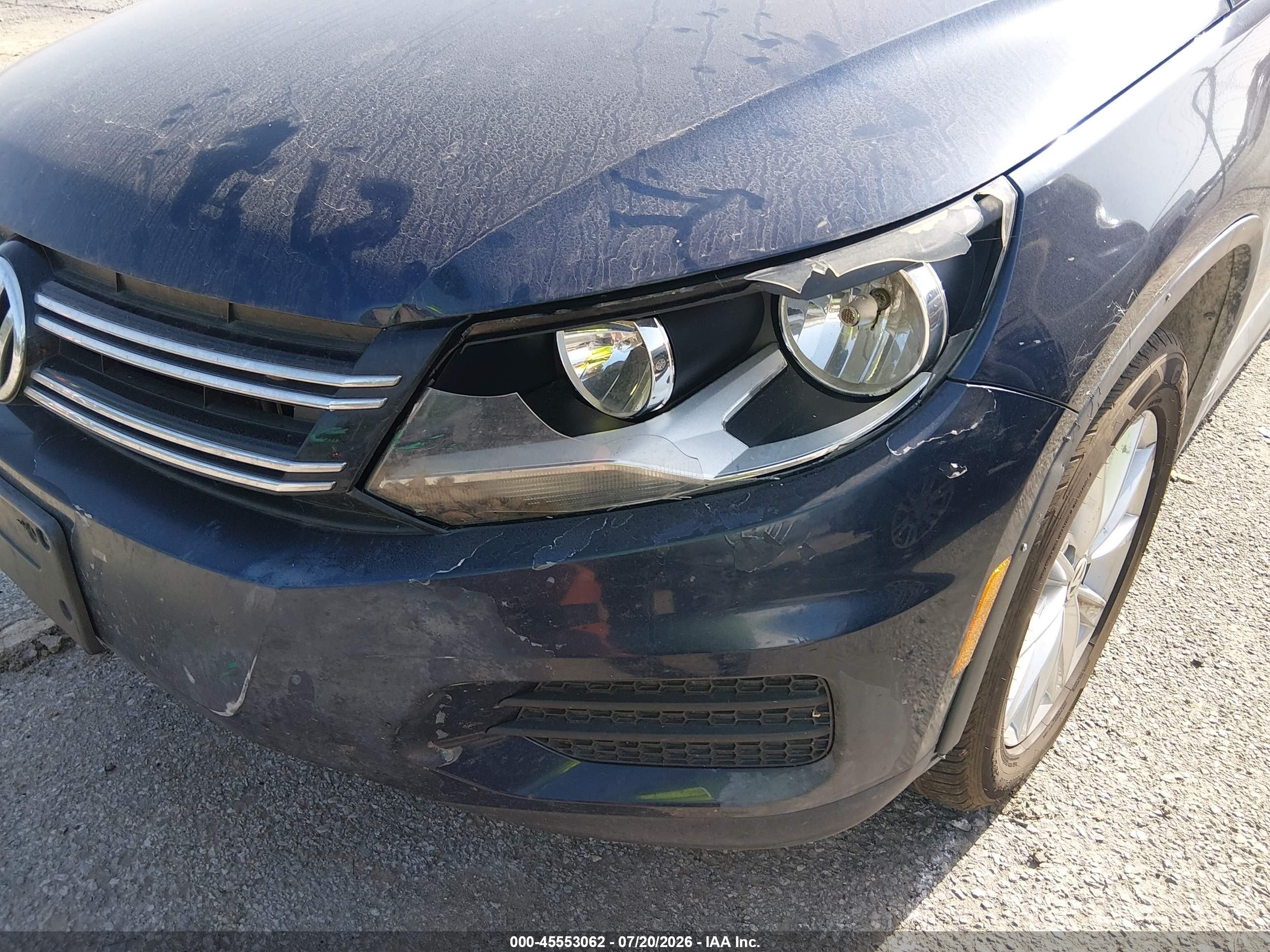 2014 Volkswagen Tiguan Se Black vin: WVGAV3AX1EW587697