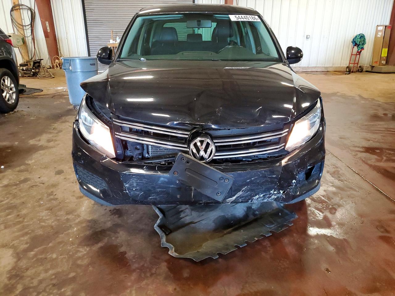 2014 Volkswagen Tiguan S Black vin: WVGAV3AX1EW601405