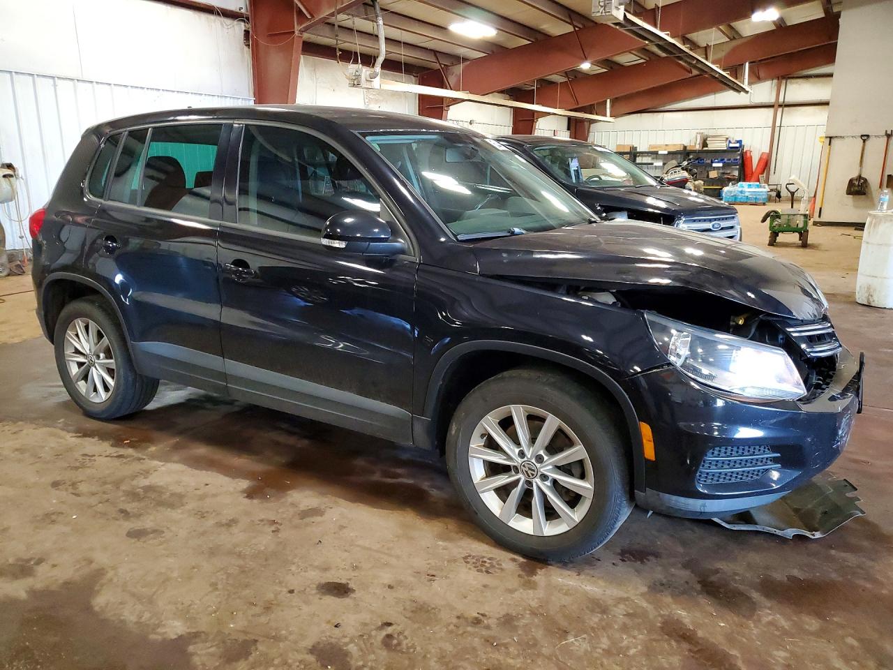 2014 Volkswagen Tiguan S Black vin: WVGAV3AX1EW601405