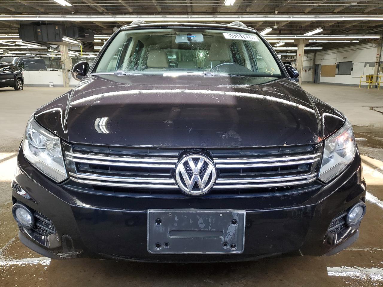 2013 Volkswagen Tiguan S Черный vin: WVGAV3AX2DW617711 Damage: Hood, Corrosion, 3 To 4 Inches