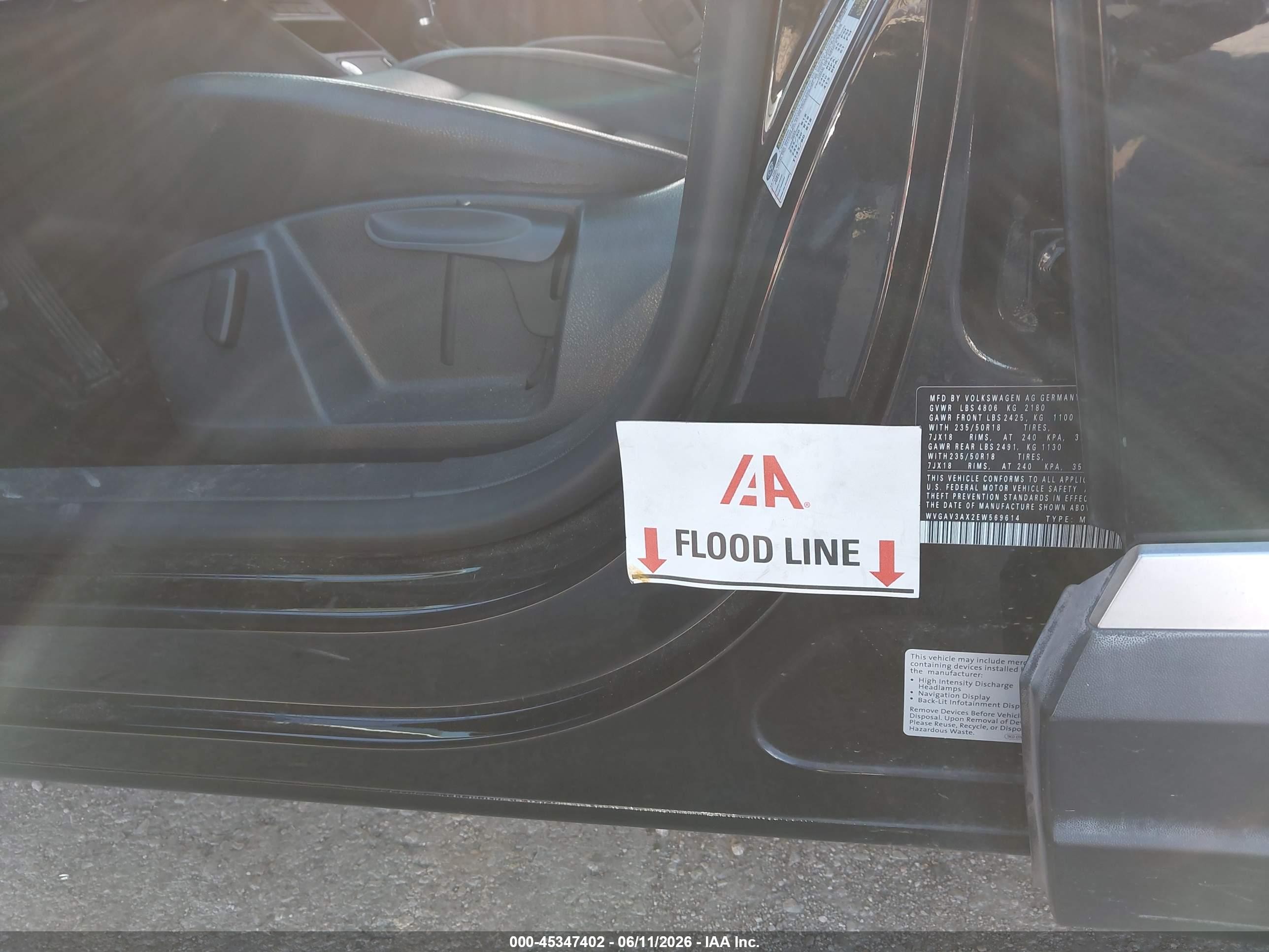 2014 Volkswagen Tiguan Sel Black vin: WVGAV3AX2EW569614