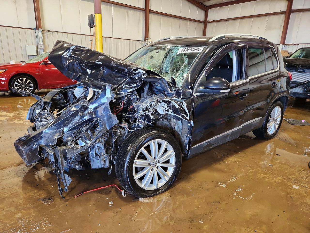 2014 Volkswagen Tiguan S/se/sel/r-line Blue vin: WVGAV3AX2EW597977