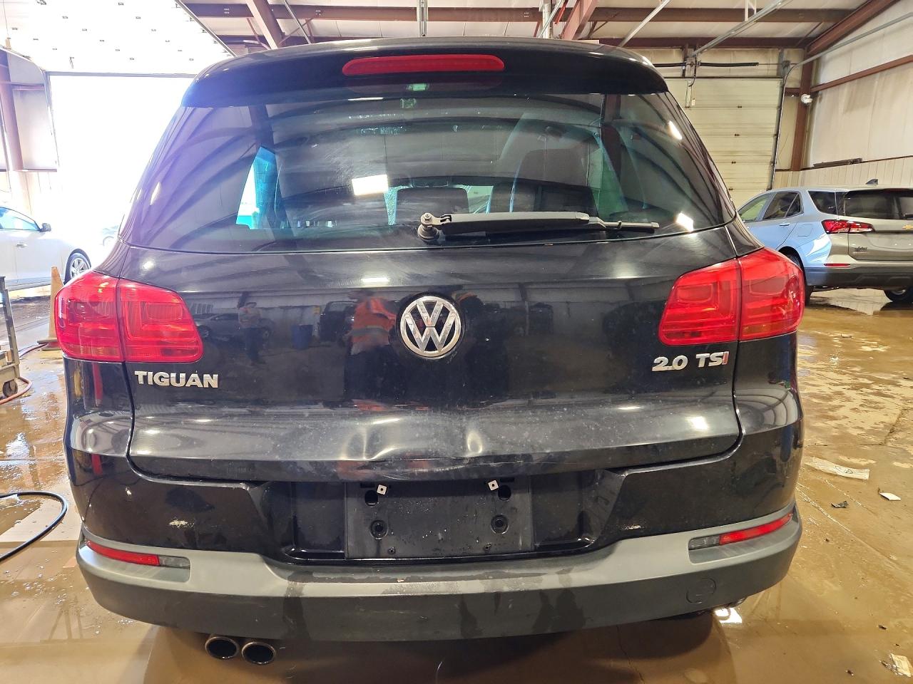 2014 Volkswagen Tiguan S/se/sel/r-line Blue vin: WVGAV3AX2EW597977