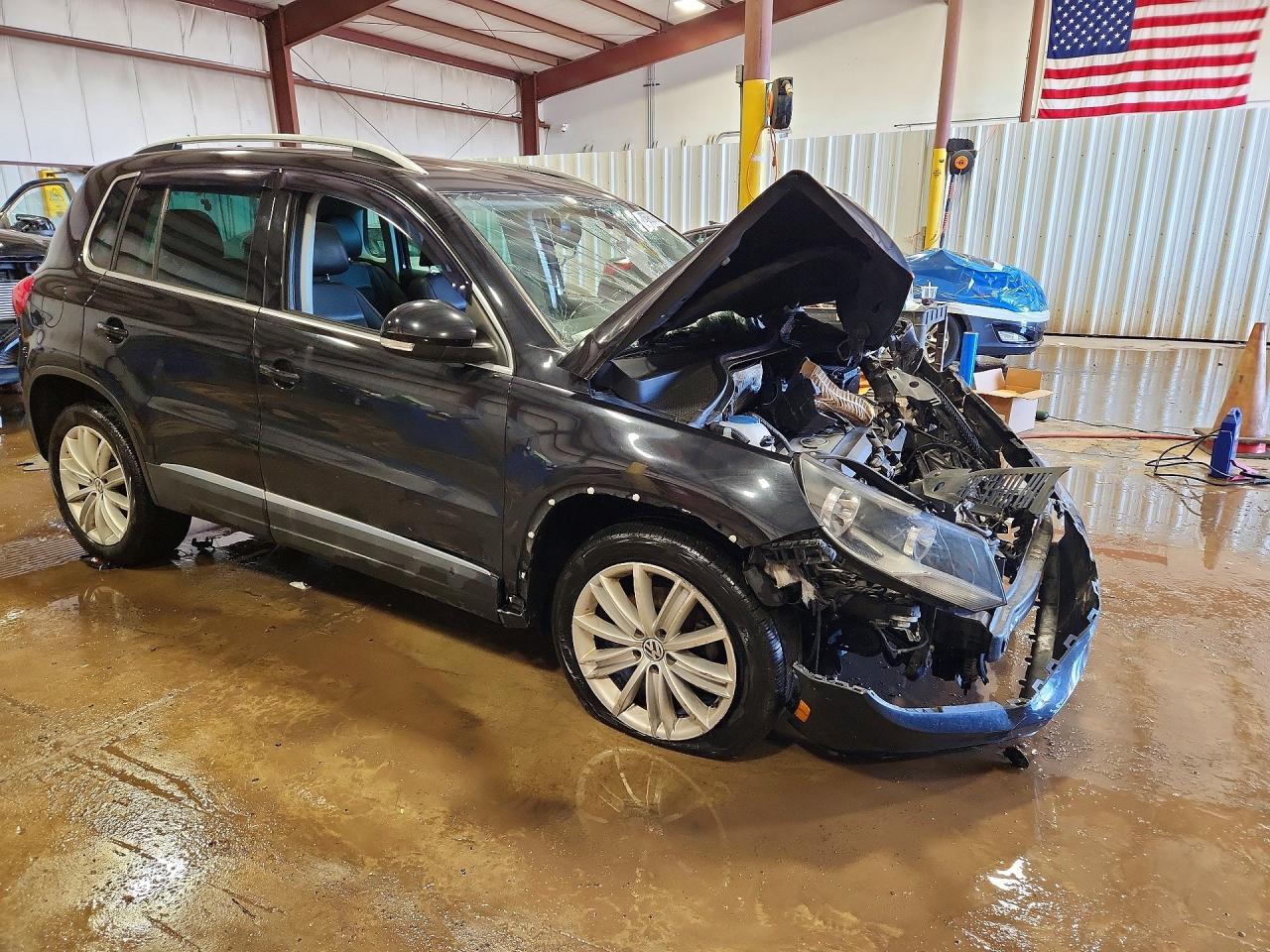 2014 Volkswagen Tiguan S/se/sel/r-line Blue vin: WVGAV3AX2EW597977