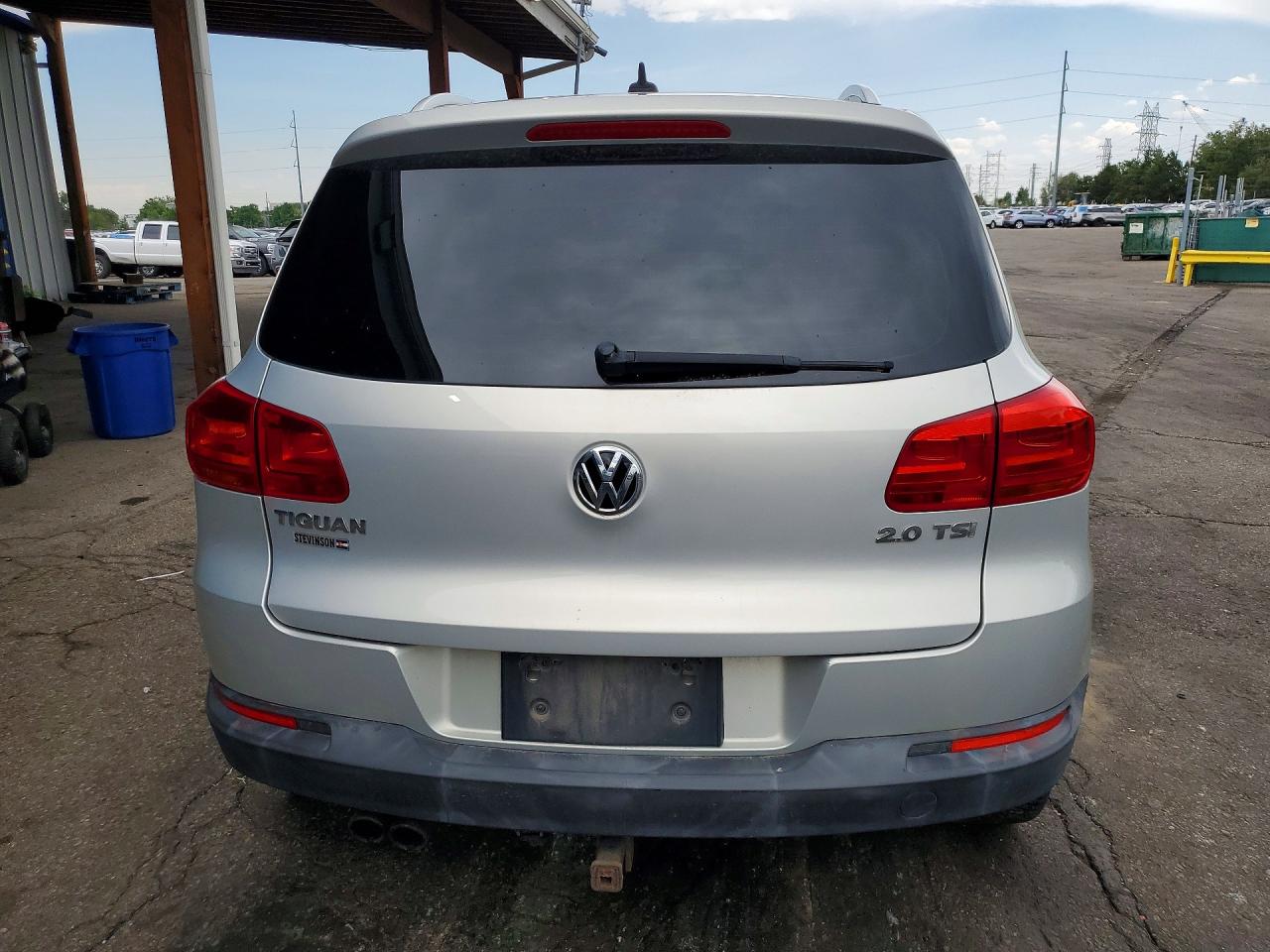 2013 Volkswagen Tiguan S Silver vin: WVGAV3AX3DW087734