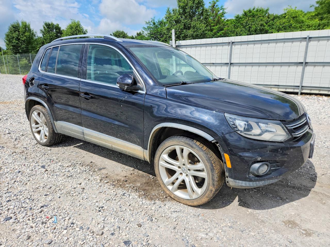 2013 Volkswagen Tiguan S Black vin: WVGAV3AX3DW571175