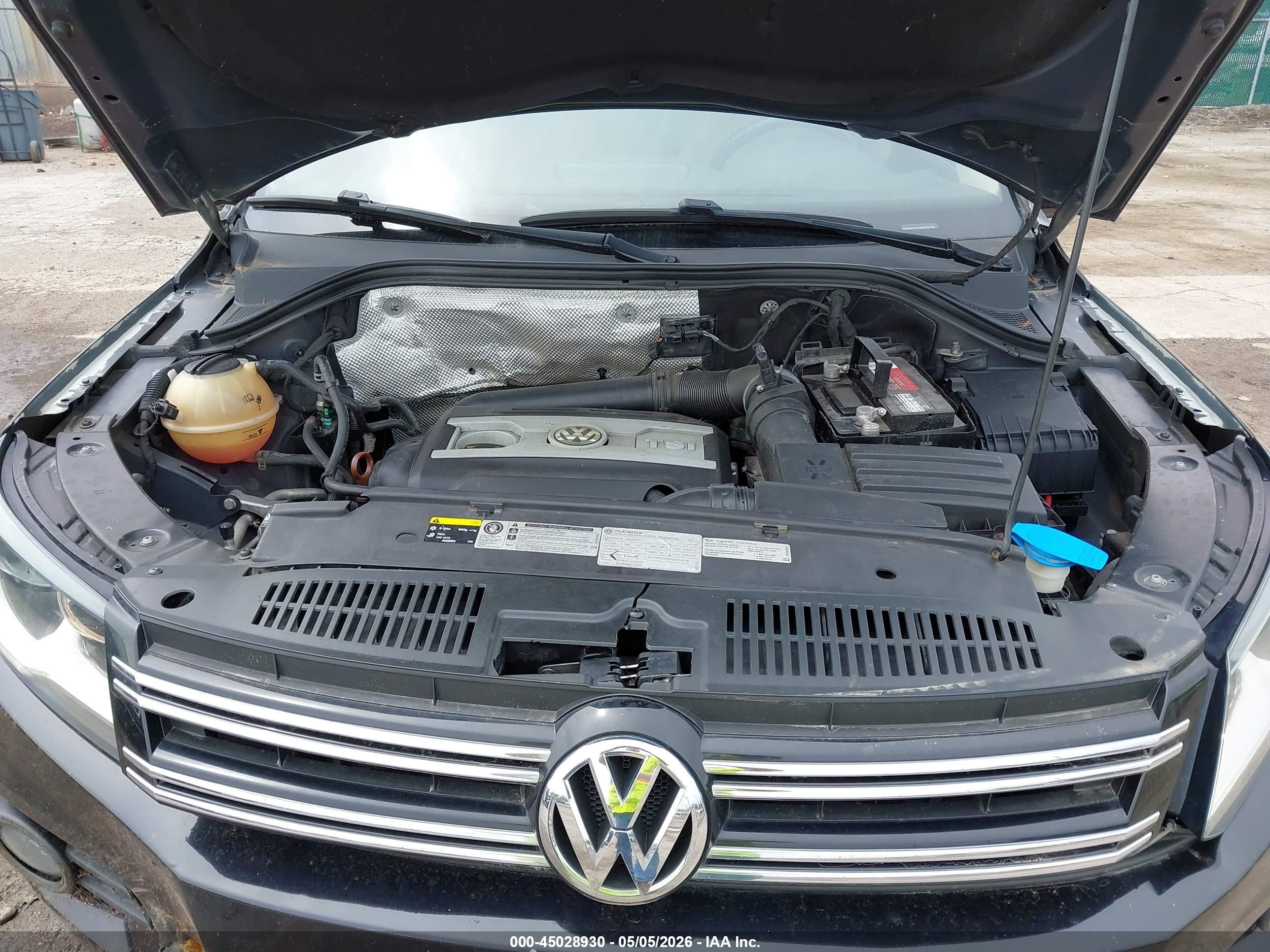 2013 Volkswagen Tiguan Se Black vin: WVGAV3AX3DW572150