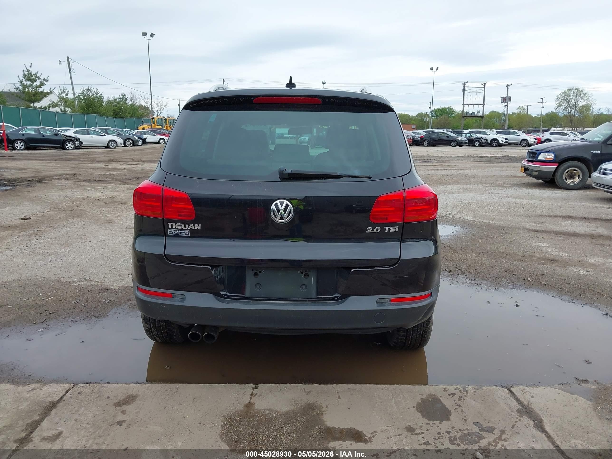 2013 Volkswagen Tiguan Se Black vin: WVGAV3AX3DW572150