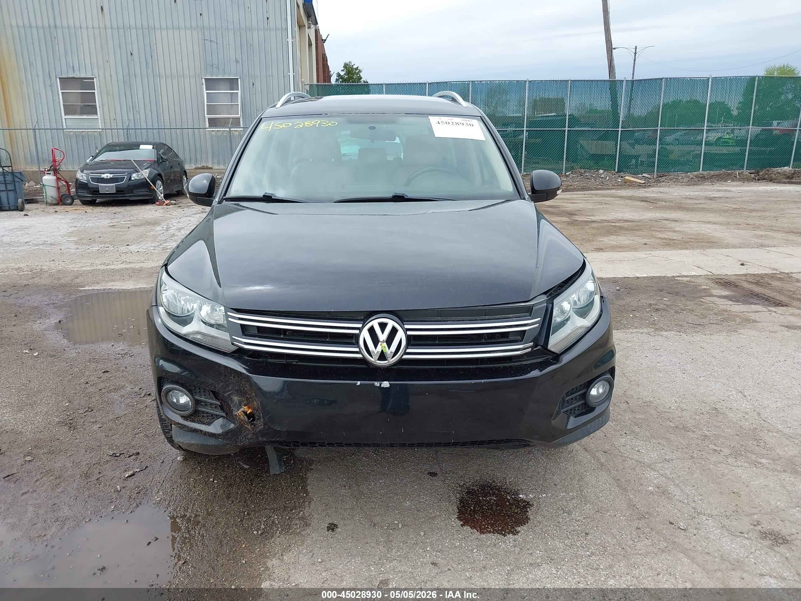 2013 Volkswagen Tiguan Se Black vin: WVGAV3AX3DW572150