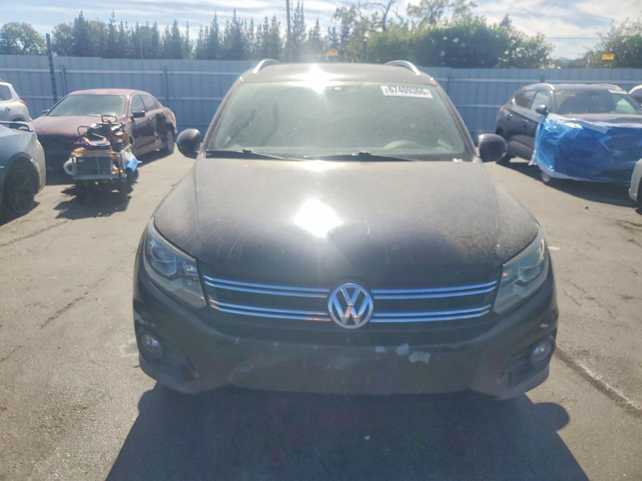 2013 Volkswagen Tiguan S Black vin: WVGAV3AX3DW584461