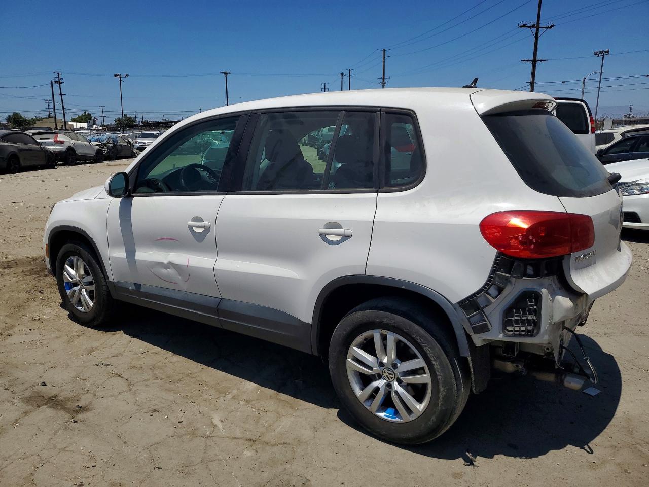 2013 Volkswagen Tiguan S White vin: WVGAV3AX3DW609732