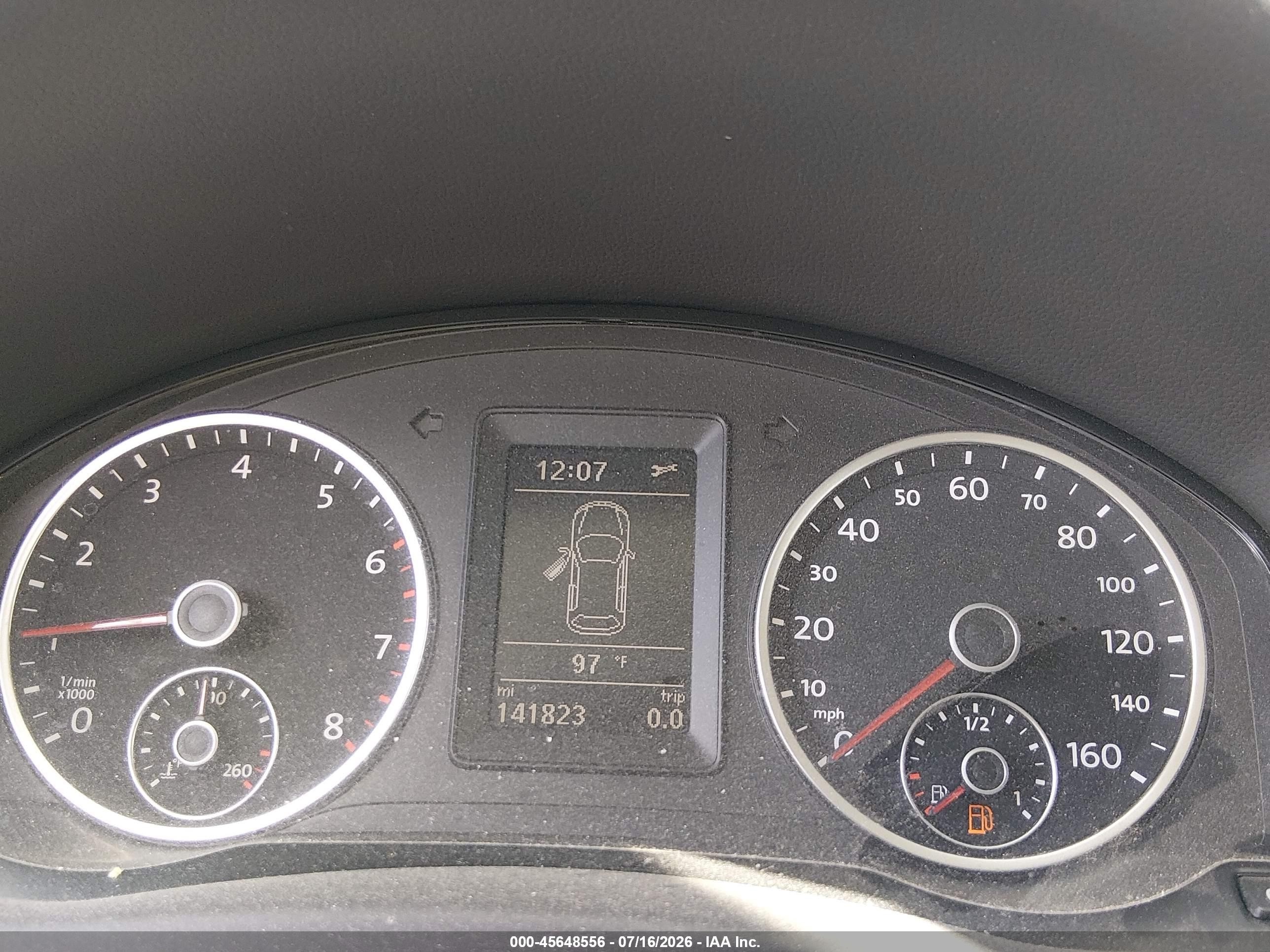 2013 Volkswagen Tiguan S Black vin: WVGAV3AX4DW593587