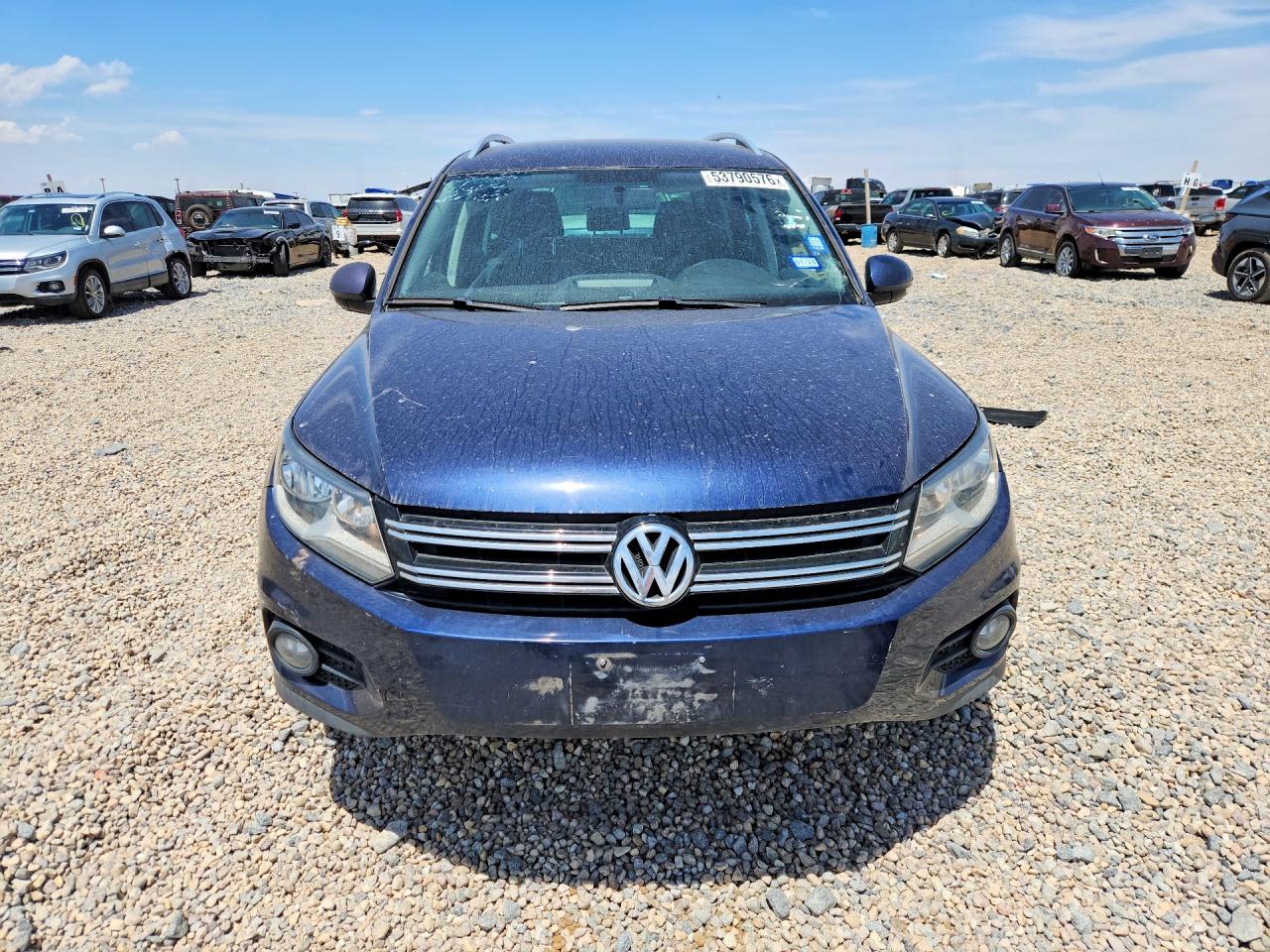 2013 Volkswagen Tiguan S Blue vin: WVGAV3AX4DW608184